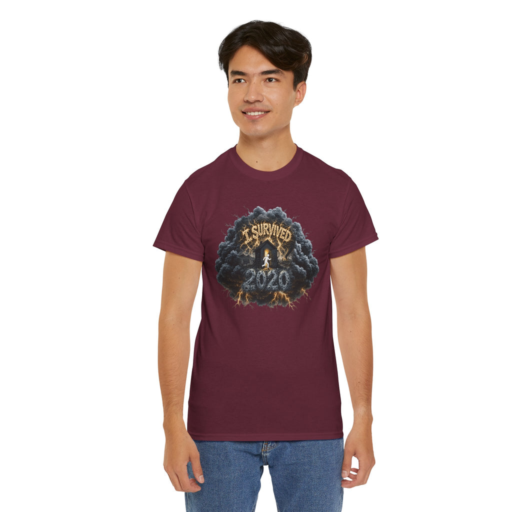 I Survived 2020 —  Deriector's Cut Original Design Teaser Tee | Season 1 Premiere Drop Unisex Heavy Cotton Tee