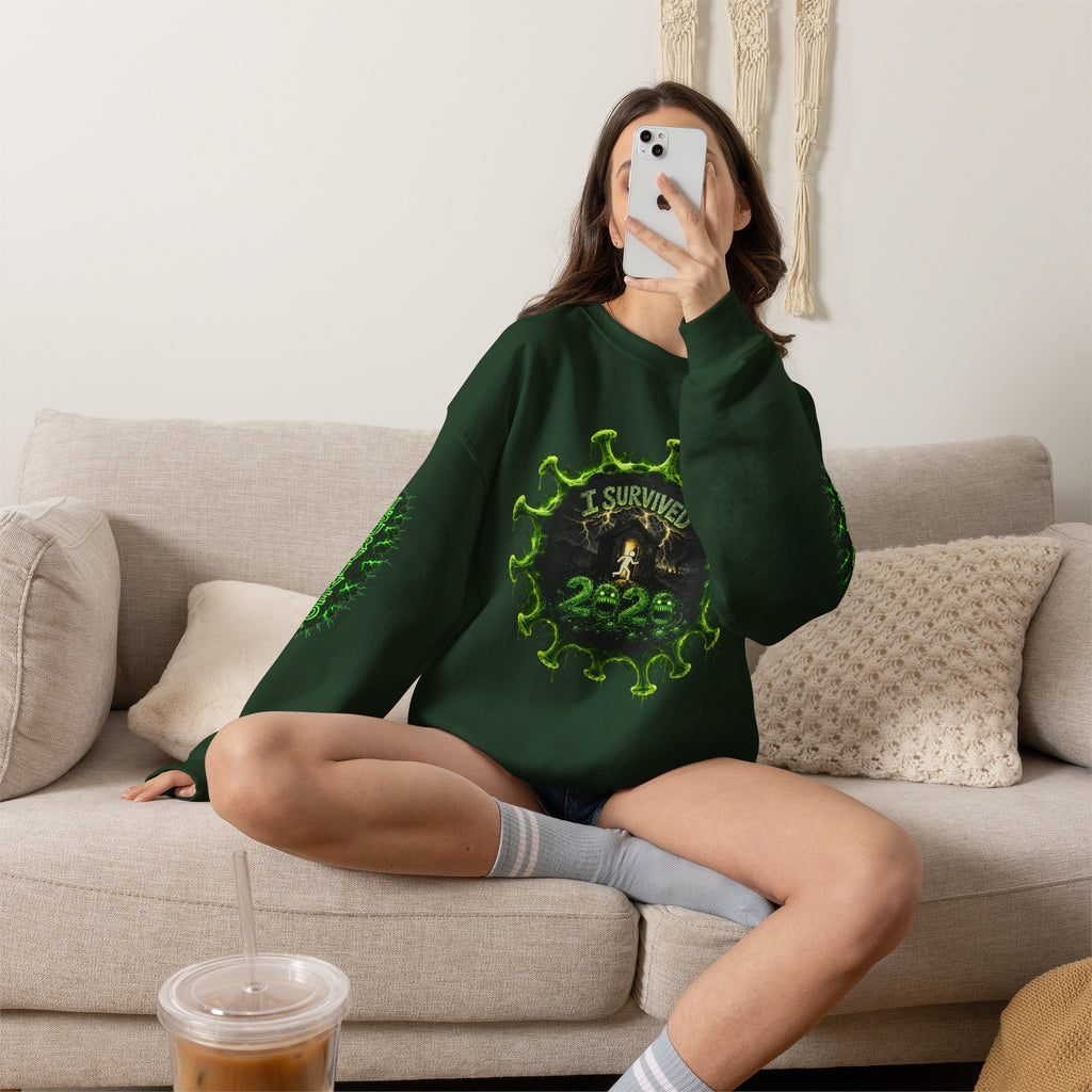 I Survived 2020 — Director's Cut S1:E5 "Delivery Doomsday" | Pandemic Edition Unisex Heavy Blend™ Crewneck Sweatshirt