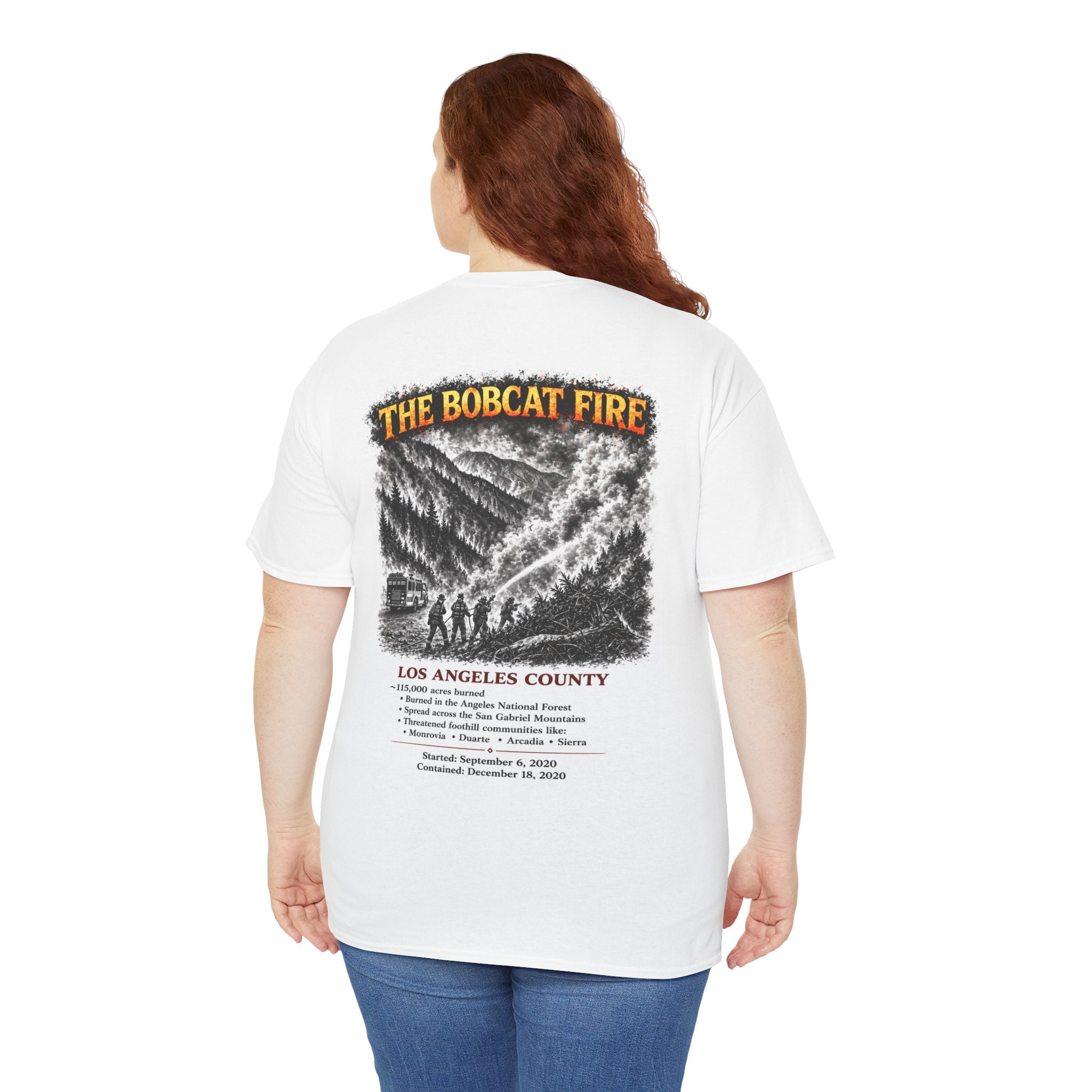 I Survived 2020 — S2:E2 "The Bobcat Fire" | Wildfire Edition Memorial Unisex Heavy Cotton Tee