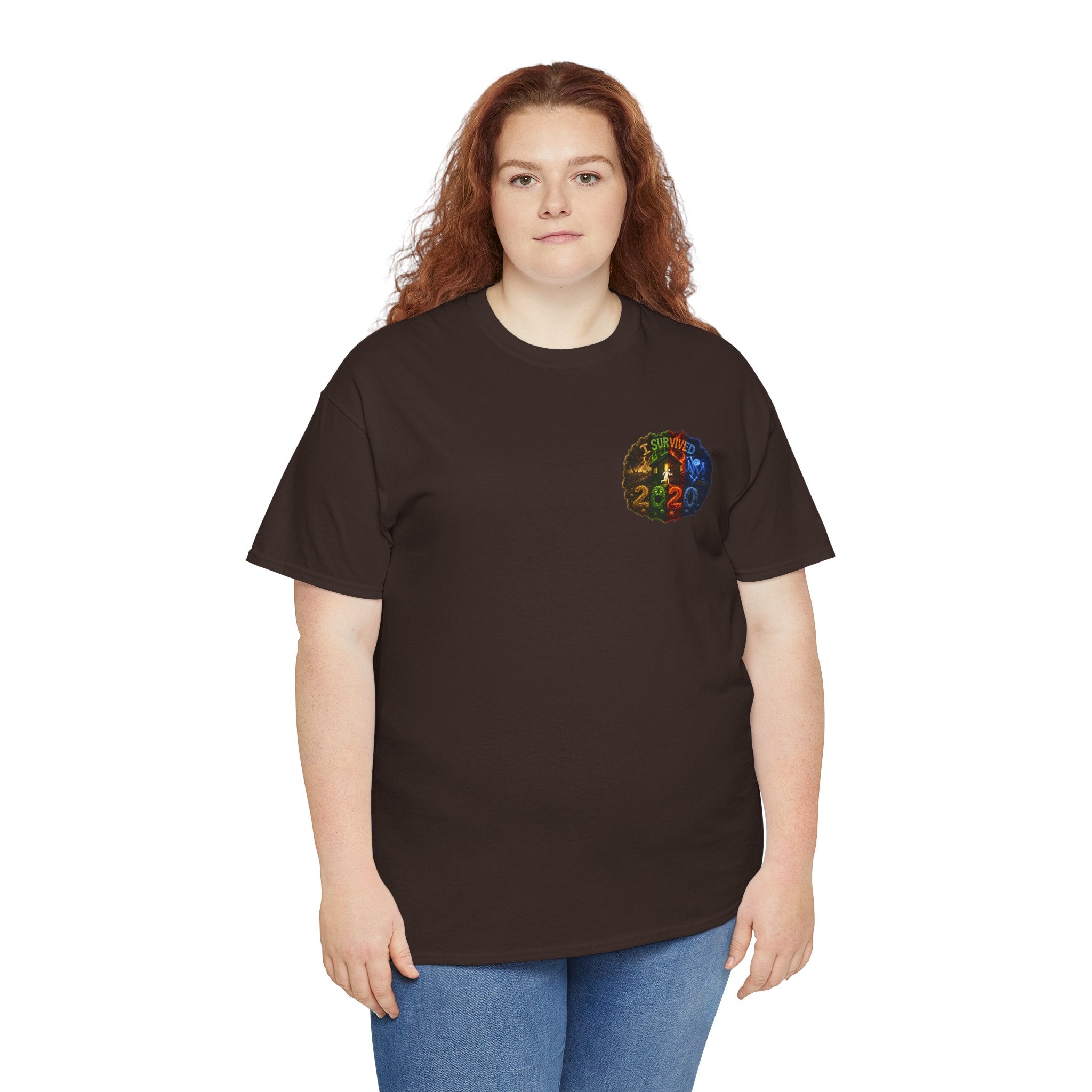 I Survived 2020 — "No Signal" Test Pattern Tee Alien Broadcast Finale Summer Premiere Unisex Heavy Cotton Tee