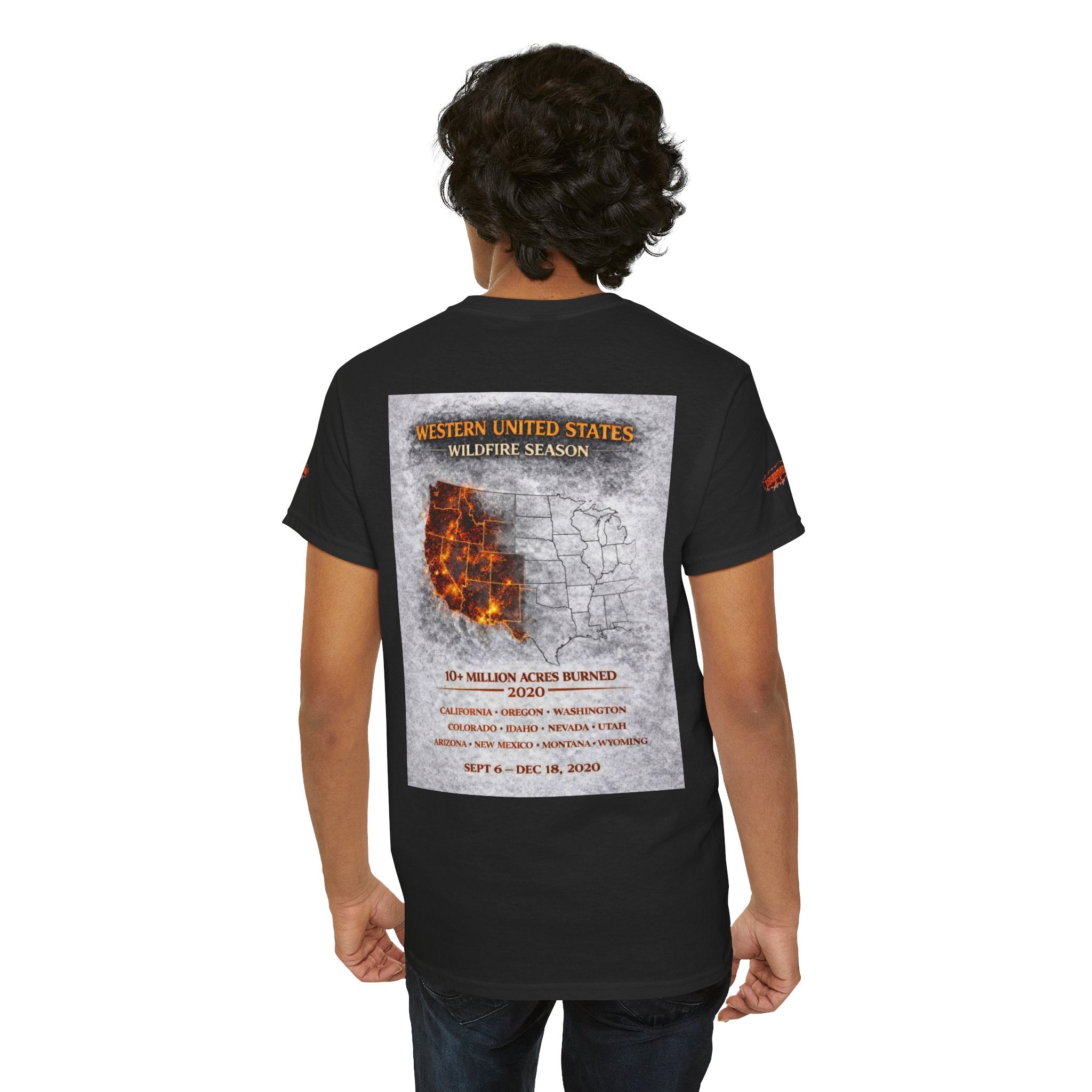 I Survived 2020 —  WILDFIRES S2:E4: Director's Cut Special Edition "Western U.S. Wildfire Season" Memorial Unisex Heavy Cotton Tee
