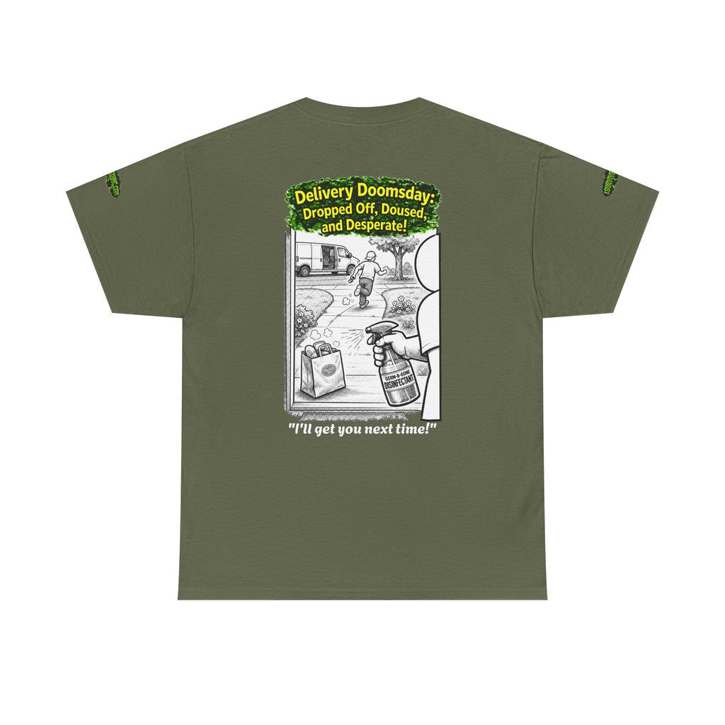 Sobreviví al 2020 — T1:E5 "El día del juicio final de las entregas" | Camiseta unisex de algodón pesado (Edición Pandemia) (EDICIÓN ESPECIAL)