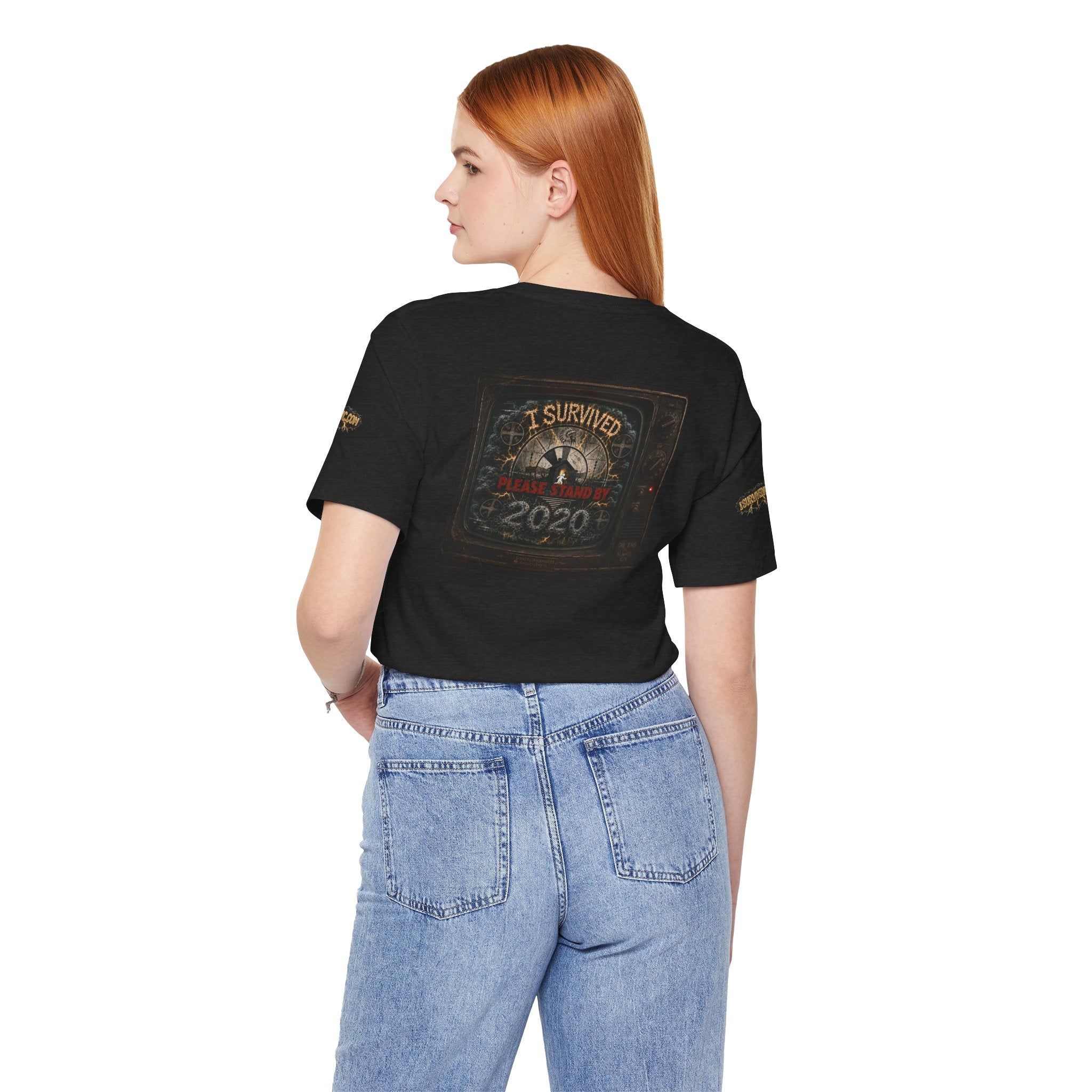 I Survived 2020 — "Please Stand By" Test Pattern Tee Special Edition Summer Premier Unisex Jersey Short Sleeve Tee