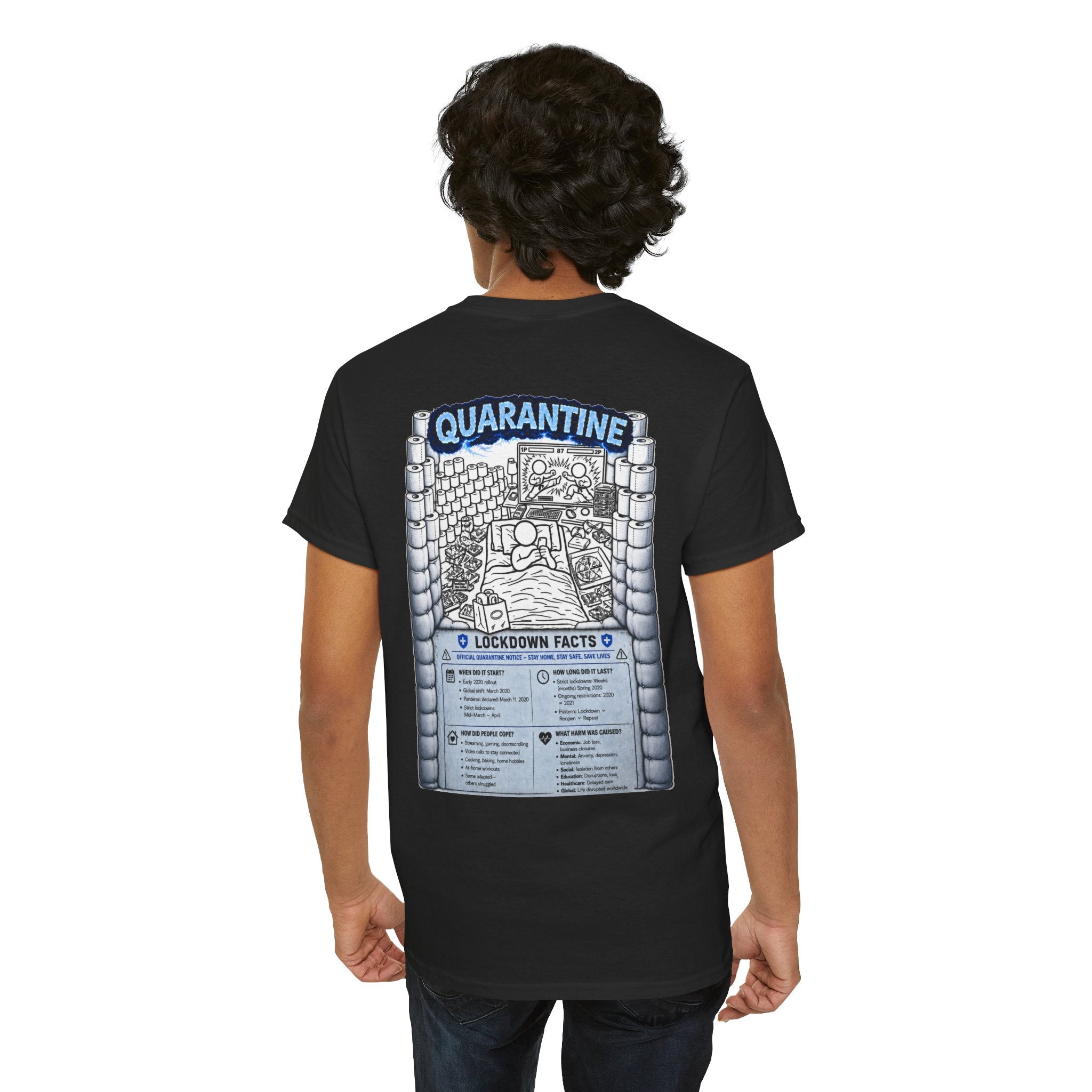 I Survived 2020 — LOCKDOWN S3:E1: "Quarantine" Unisex Heavy Cotton Tee