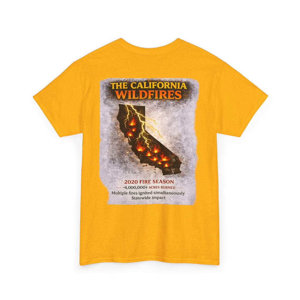 I Survived 2020 — S2:E3 "The California Wildfires" | Wildfire Edition Memorial Unisex Heavy Cotton Tee