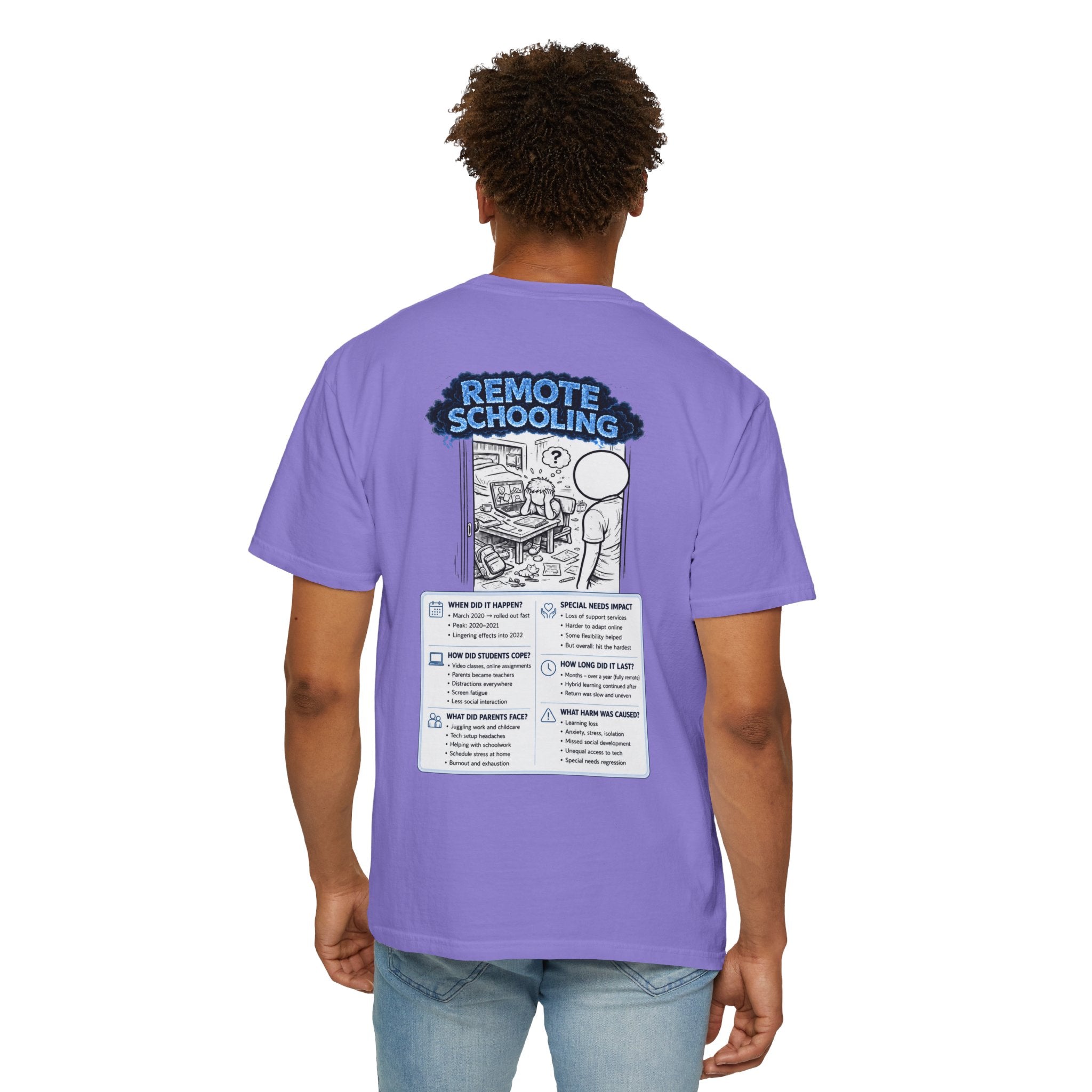 I Survived 2020 — Director's Cut S3:E3 "Remote Schooling" | Lockdown Edition Documentary Unisex Garment-Dyed T-shirt