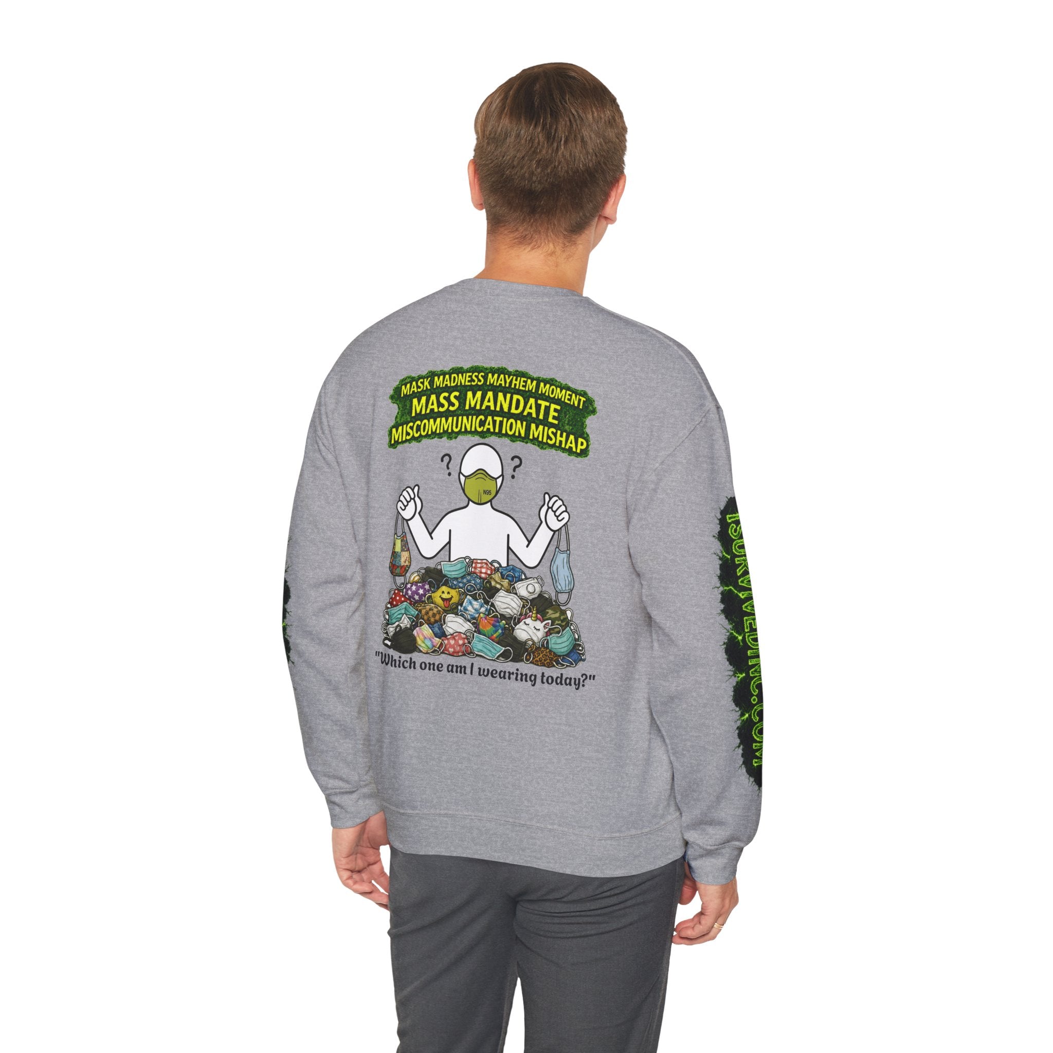 I Survived 2020 — PANDEMIC S1:E4: "Mask Madness" Unisex Heavy Blend™ Crewneck Sweatshirt