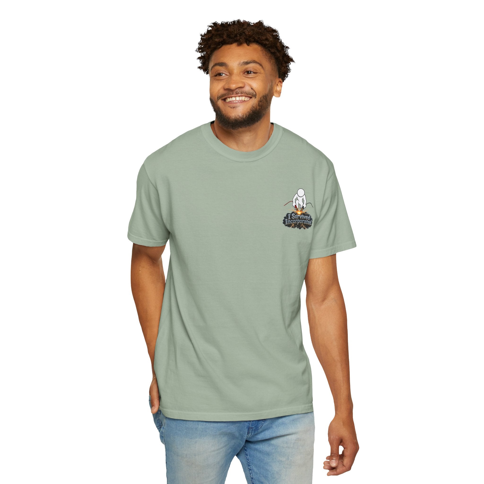 I Survived 2020 — "Please Stand By" Test Pattern Tee Summer Premier Unisex Garment-Dyed T-shirt