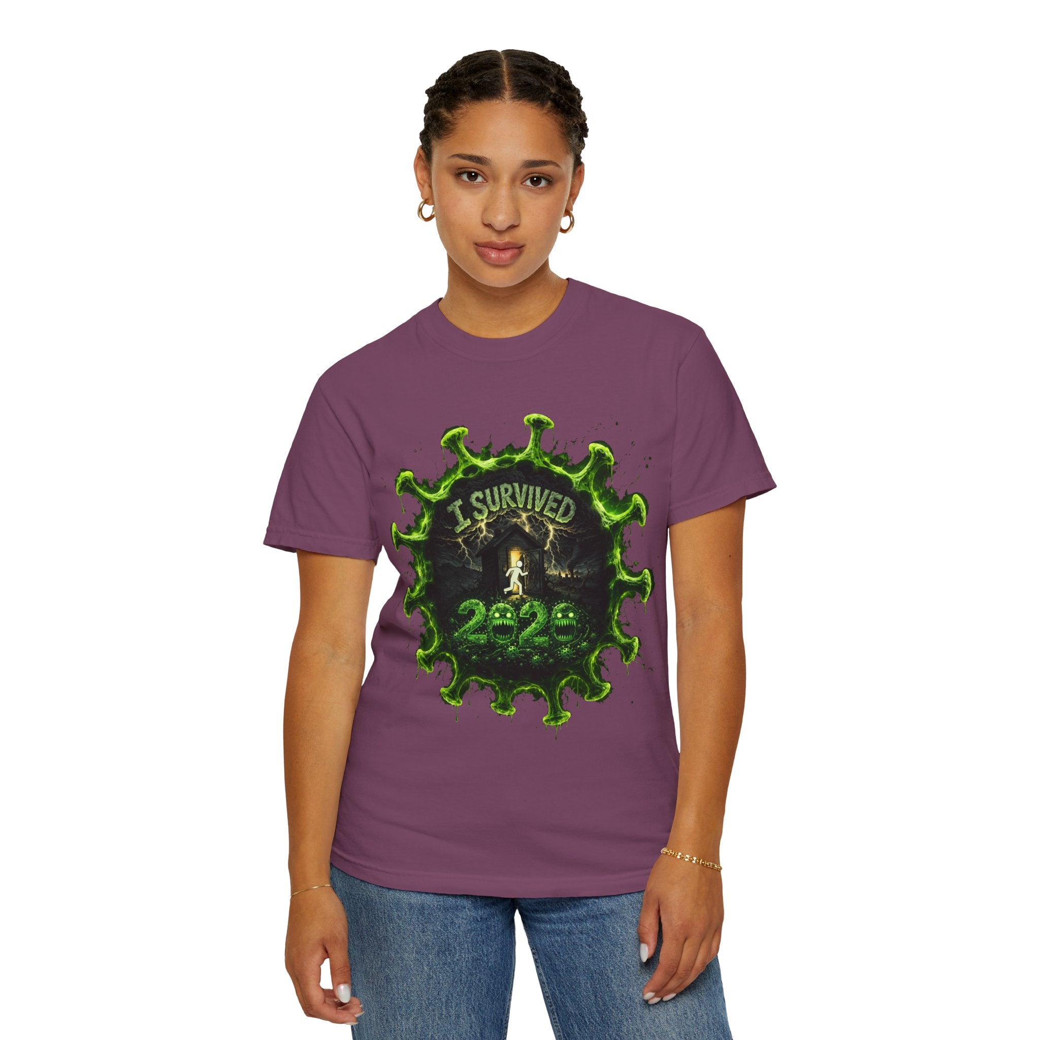 I Survived 2020 — Director's Cut S1:E3 "The Jab!" | Pandemic Edition Unisex Garment-Dyed T-shirt