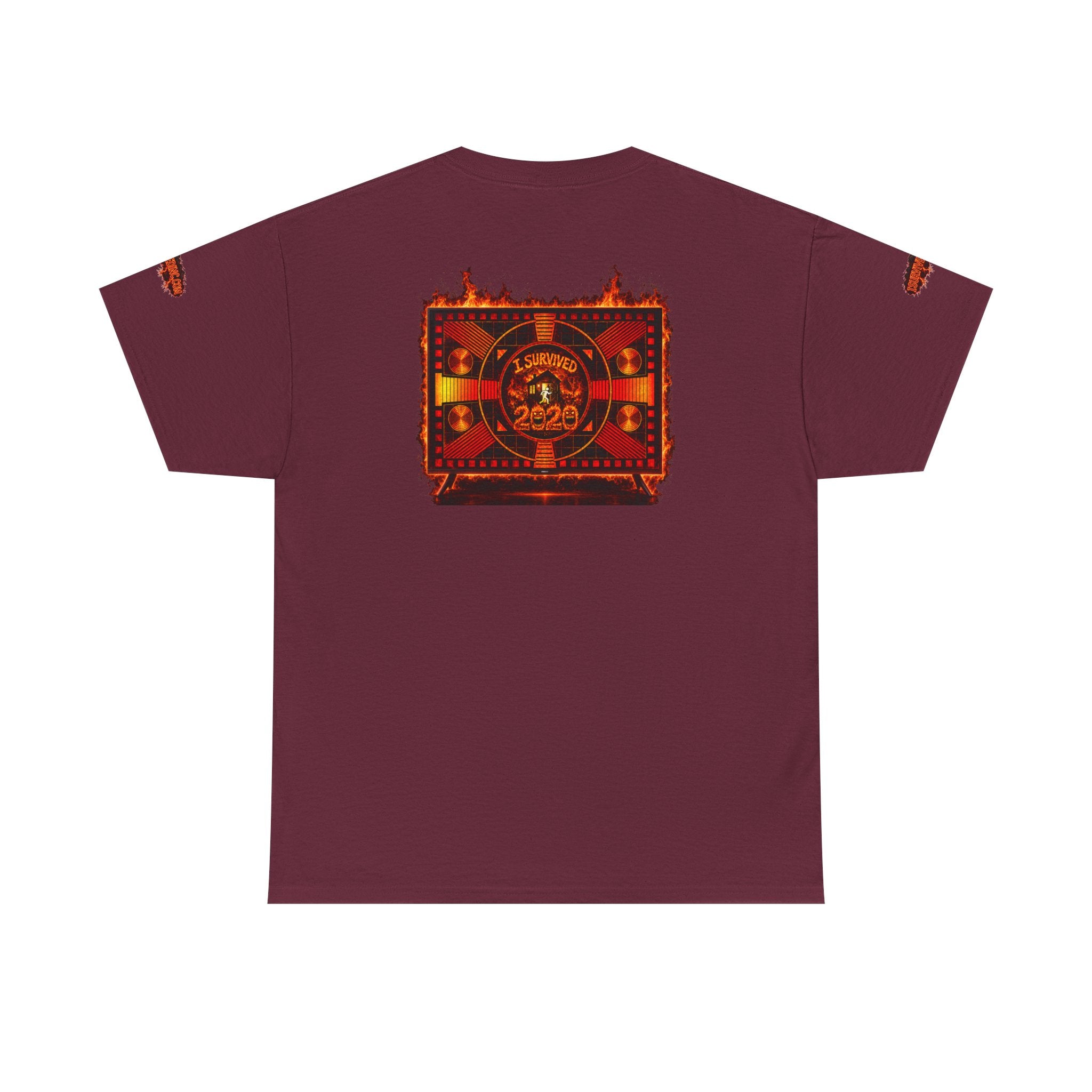 I Survived 2020 — "Please Stand By" Test Pattern Tee Wildfire Signal Special Edition Summer Premiere Unisex Heavy Cotton Tee