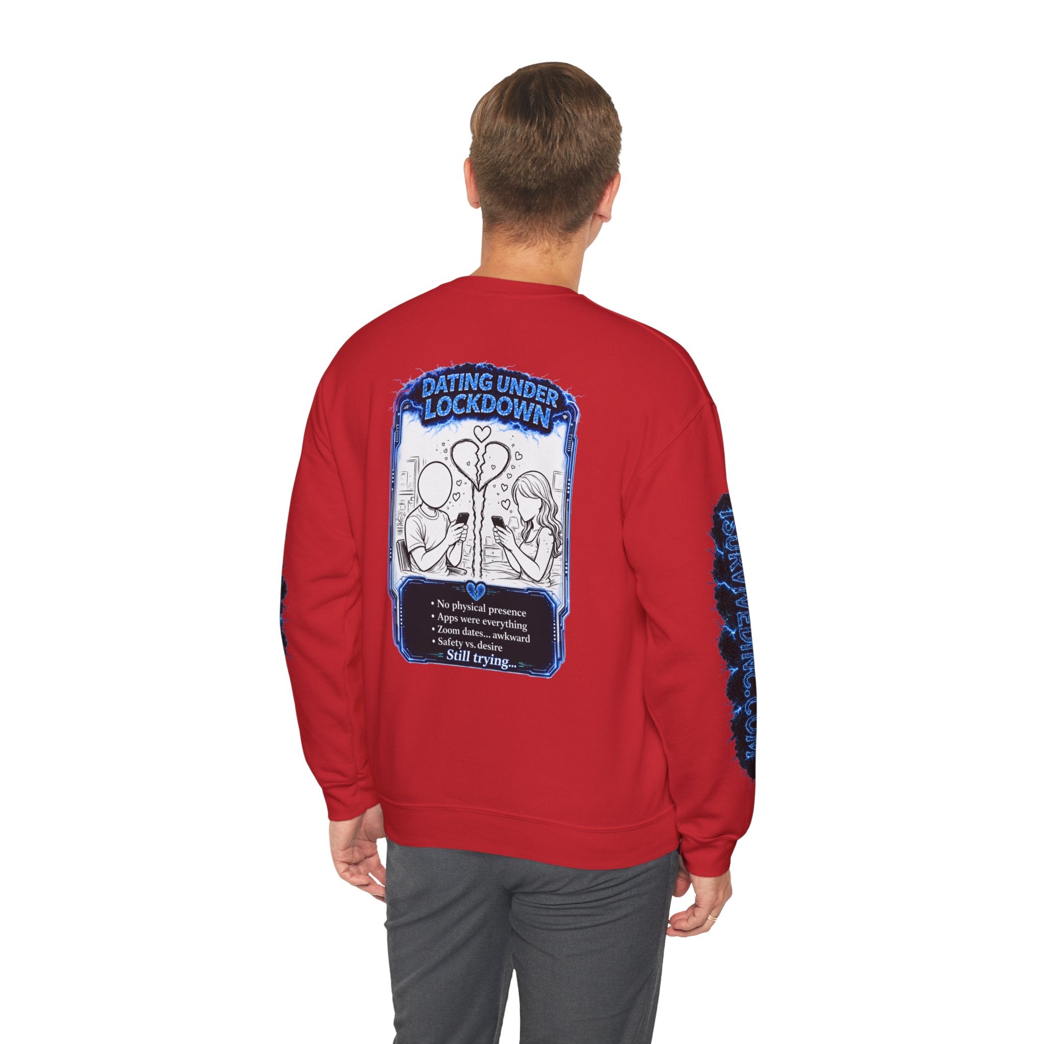 I Survived 2020 — LOCKDOWN S3:E2: Special Edition "Dating Under Lockdown" Unisex Heavy Blend™ Crewneck Sweatshirt
