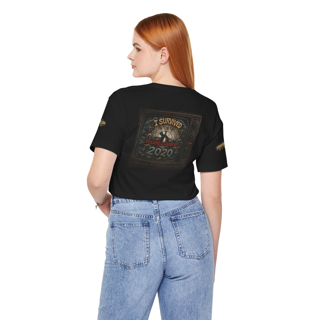 I Survived 2020 — "Please Stand By" Test Pattern Tee Special Edition Summer Premier Unisex Jersey Short Sleeve Tee