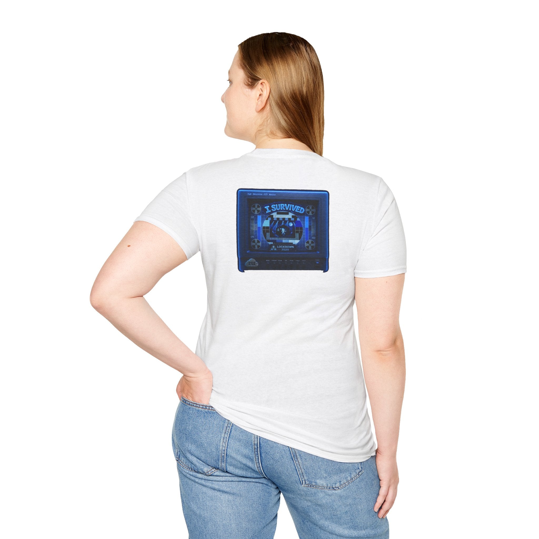 I Survived 2020 — "Please Stand By" Test Pattern Tee Lockdown Edition Summer Exclusive Unisex Softstyle T-Shirt