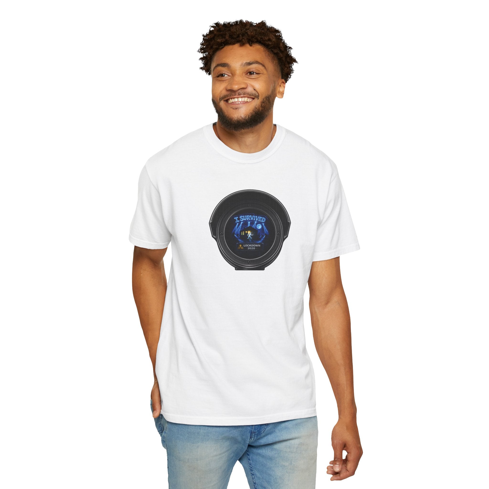 I Survived 2020 —  LOCKDOWN S3:E1: Director's Cut "Quarantine" Unisex Garment-Dyed T-shirt