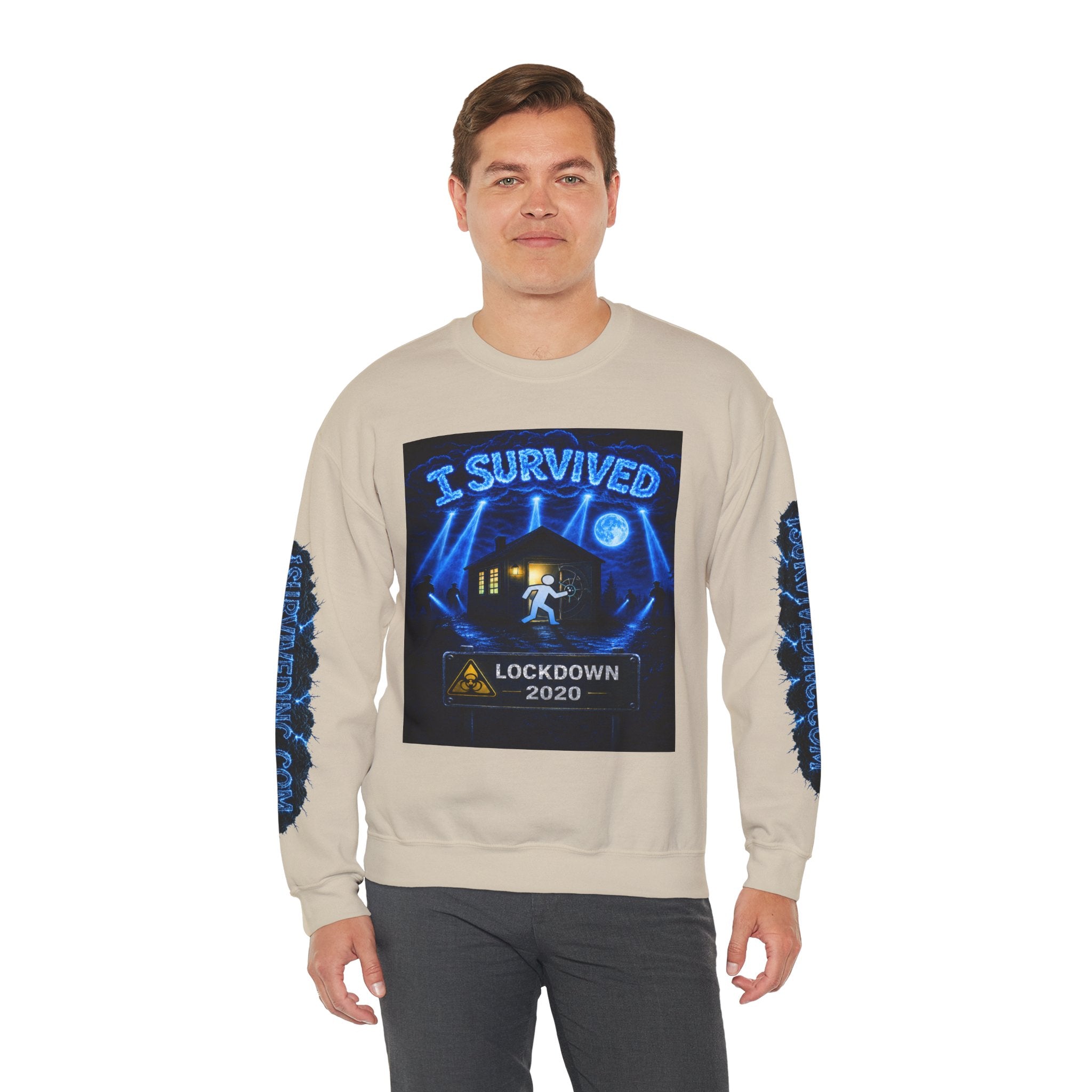I Survived 2020 — LOCKDOWN S3:E3: Special Edition "Remote Schooling" Unisex Heavy Blend™ Crewneck Sweatshirt