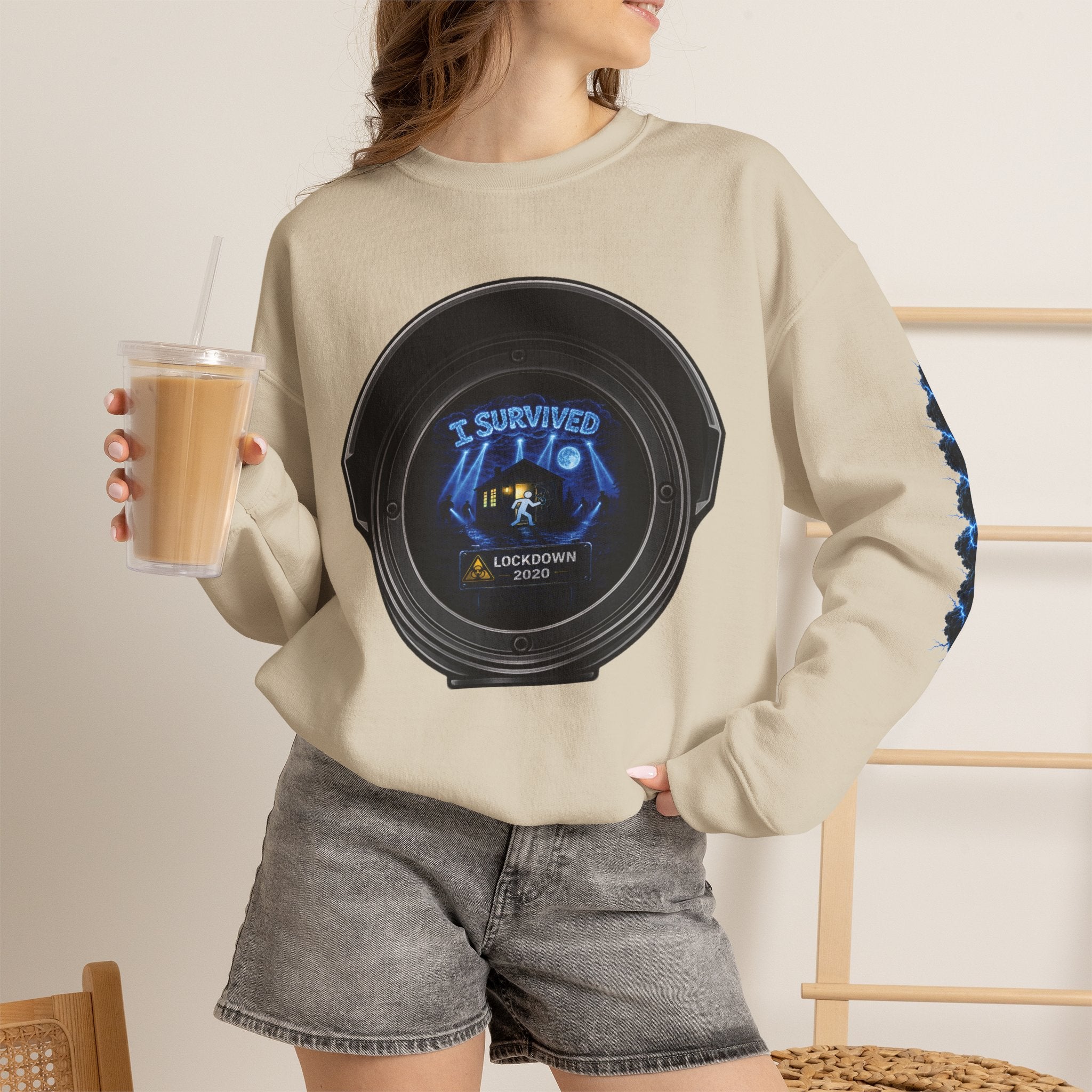 I Survived 2020 — Director's Cut S3:E4 "Working From Home" | Mid-Season Finale Pt. 1 | Lockdown Edition Documentary Unisex Heavy Blend™ Crewneck Sweatshirt