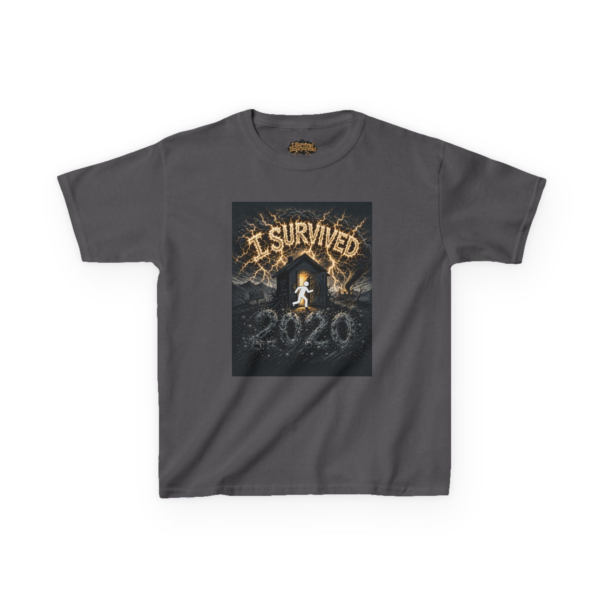 I Survived 2020 — Original Design Teaser Tee | Season 1 Premiere Drop Kids Heavy Cotton™ Tee