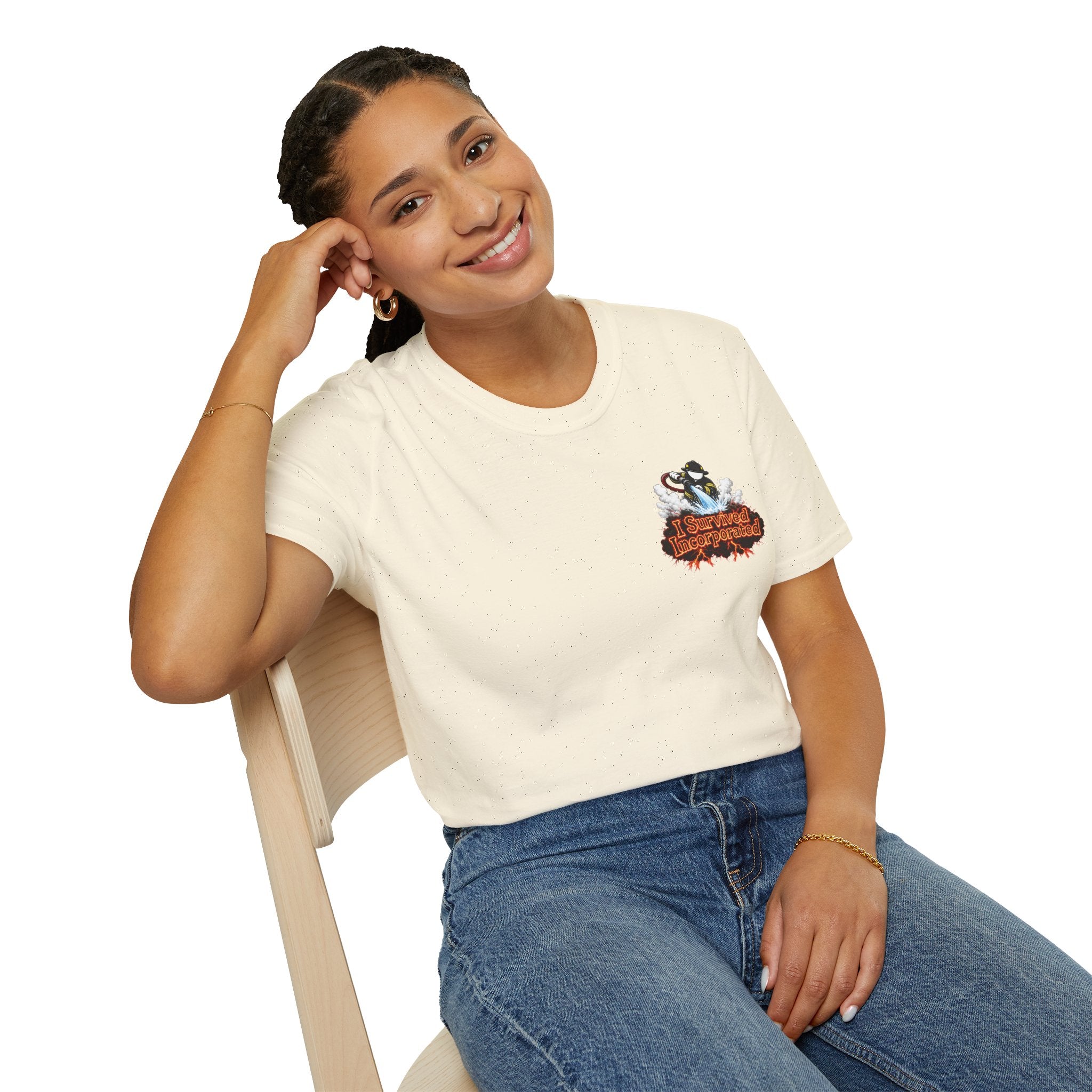 I Survived 2020 — "Please Stand By" Test Pattern Tee Wildfire Signal Edition Summer Premiere Unisex Softstyle T-Shirt