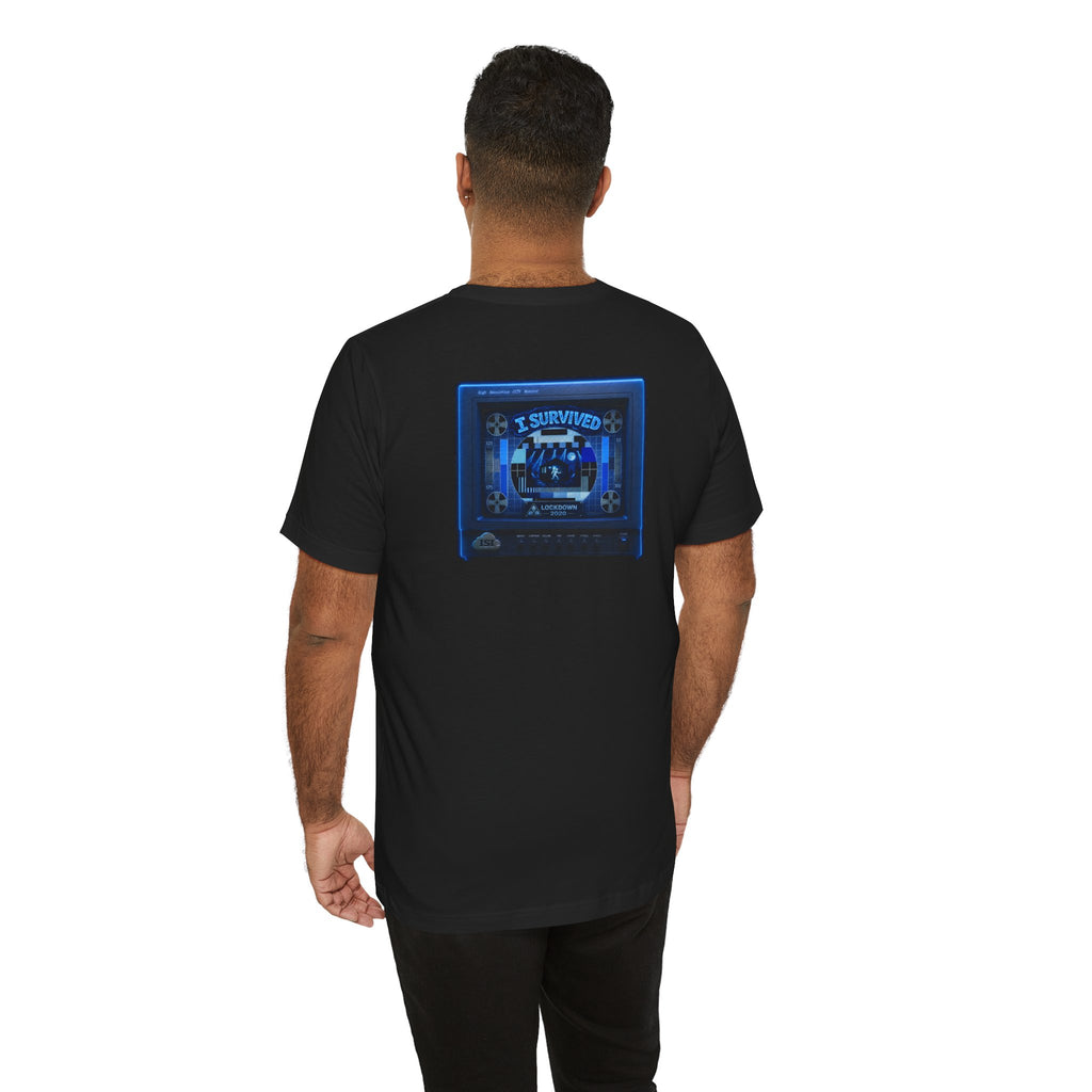 I Survived 2020 — "Please Stand By" Test Pattern Tee Lockdown Summer Exclusive Unisex Jersey Short Sleeve Tee