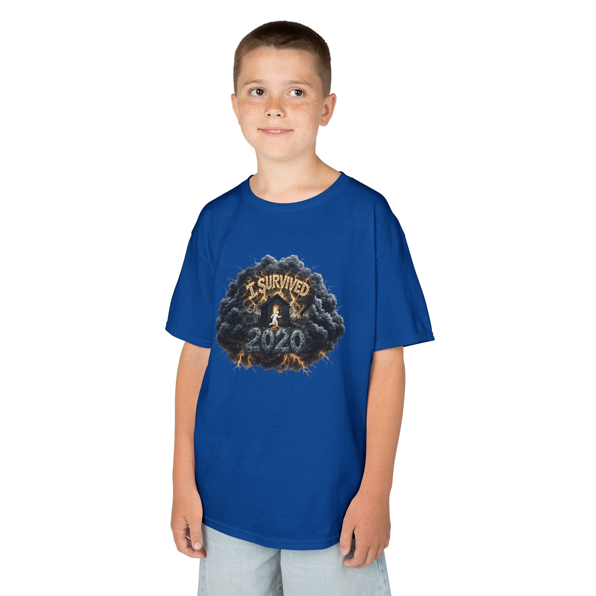 I Survived 2020 — Director's Cut Original Design Teaser Tee | Season 1 Premiere Drop Kids Heavy Cotton™ Tee