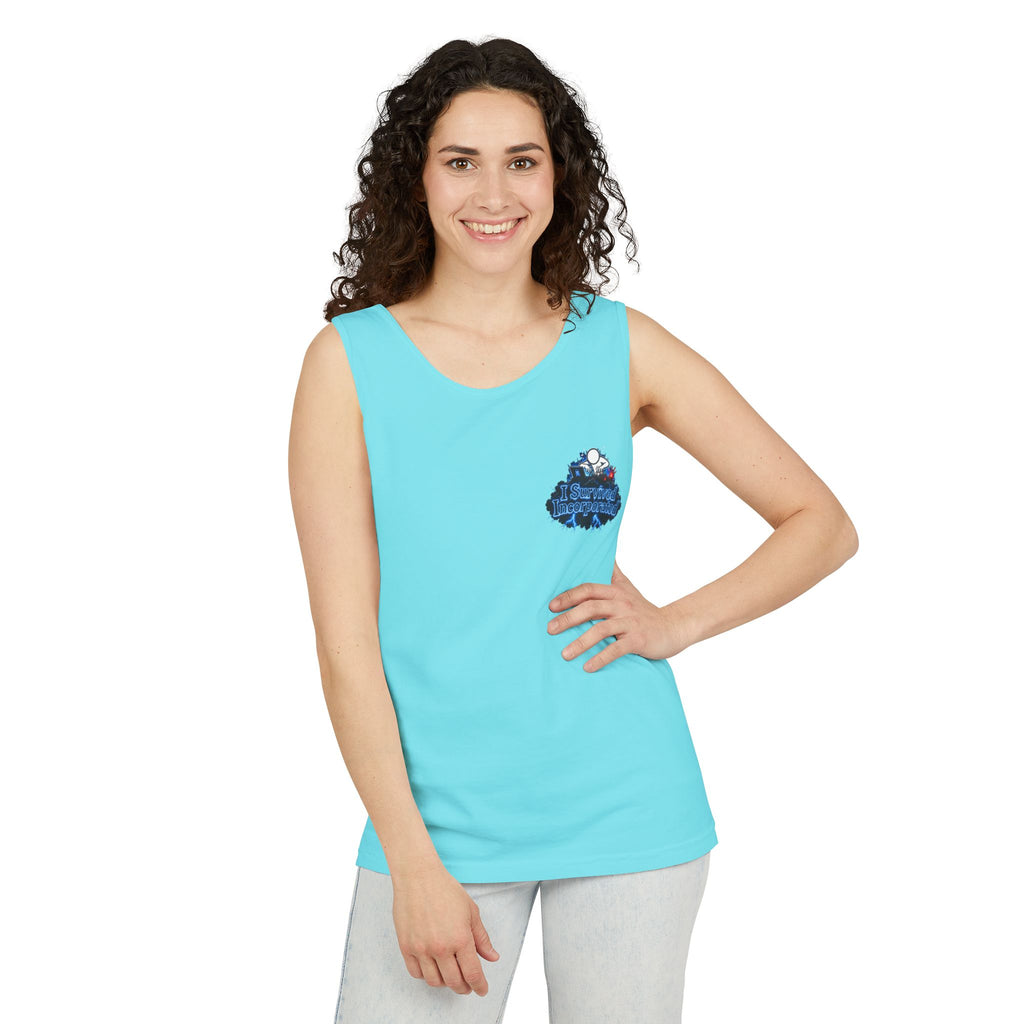 I Survived 2020 — "Please Stand By" Test Pattern Tee Lockdown Special Edition Summer Exclusive Unisex Garment-Dyed Tank Top