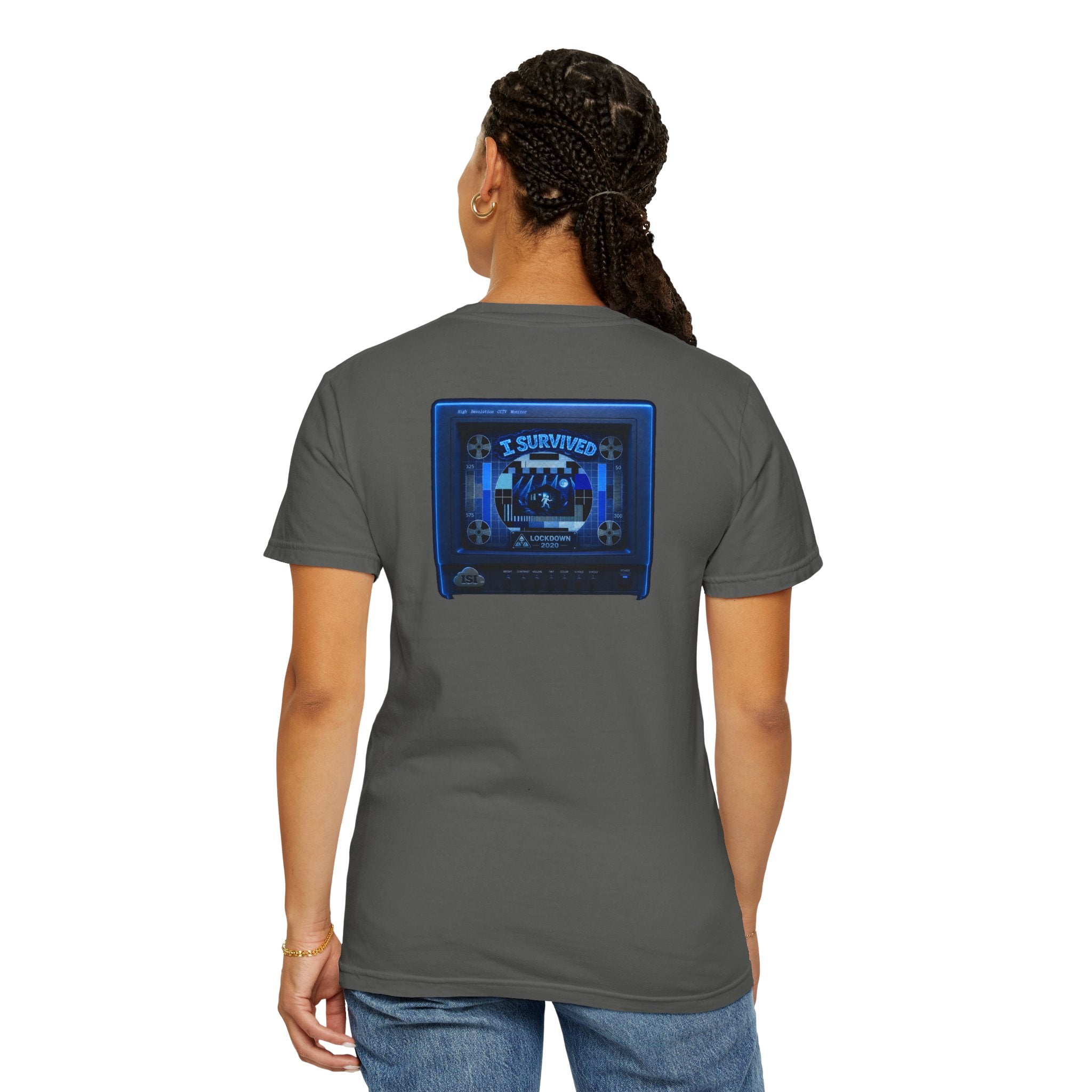 I Survived 2020 — "Please Stand By" Test Pattern Tee Lockdown Special Edition Summer Exclusive Unisex Garment-Dyed T-shirt