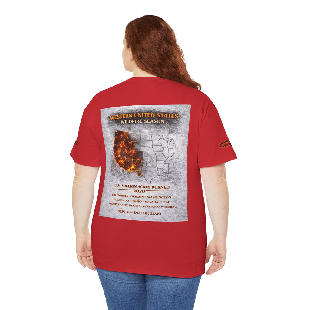 I Survived 2020 — Director's Cut S2:E4 "Western U.S. Wildfire Season" | Mid-Season Finale Pt. 1 | Wildfire Edition Memorial Unisex Heavy Cotton Tee (SPECIAL EDITION)