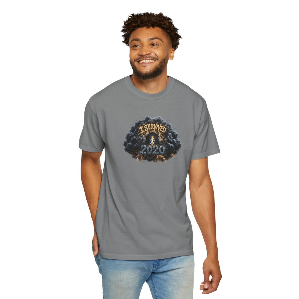 I Survived 2020 — Original PILOT Design: Director's Cut Unisex Garment-Dyed T-shirt