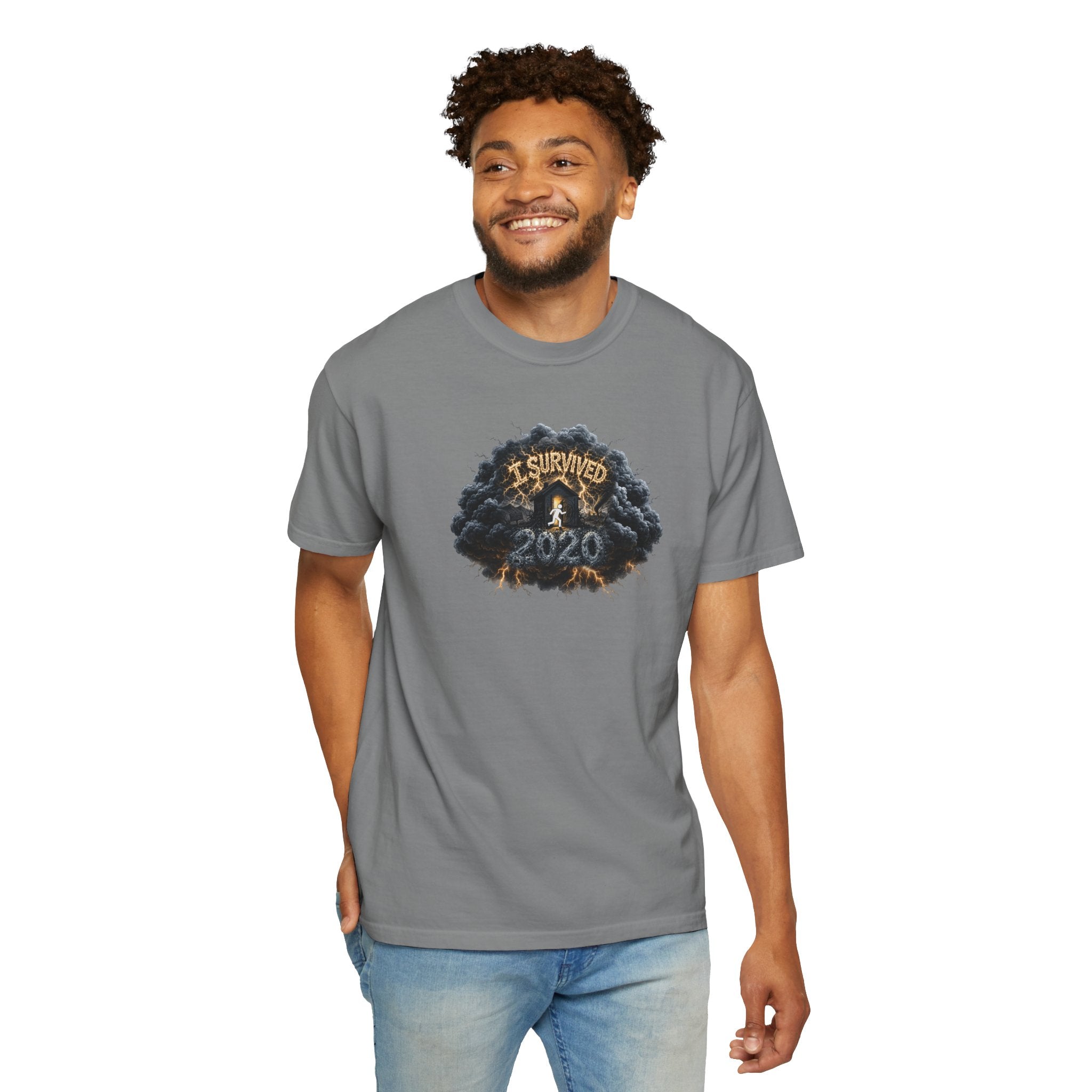 I Survived 2020 — Original PILOT Design: Director's Cut Unisex Garment-Dyed T-shirt