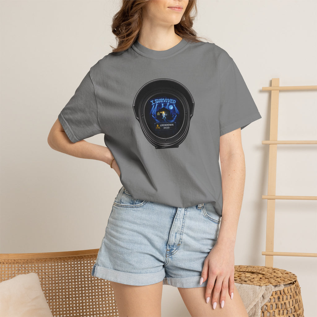 I Survived 2020 —  LOCKDOWN S3:E3: Director's Cut "Remote Schooling" Unisex Garment-Dyed T-shirt