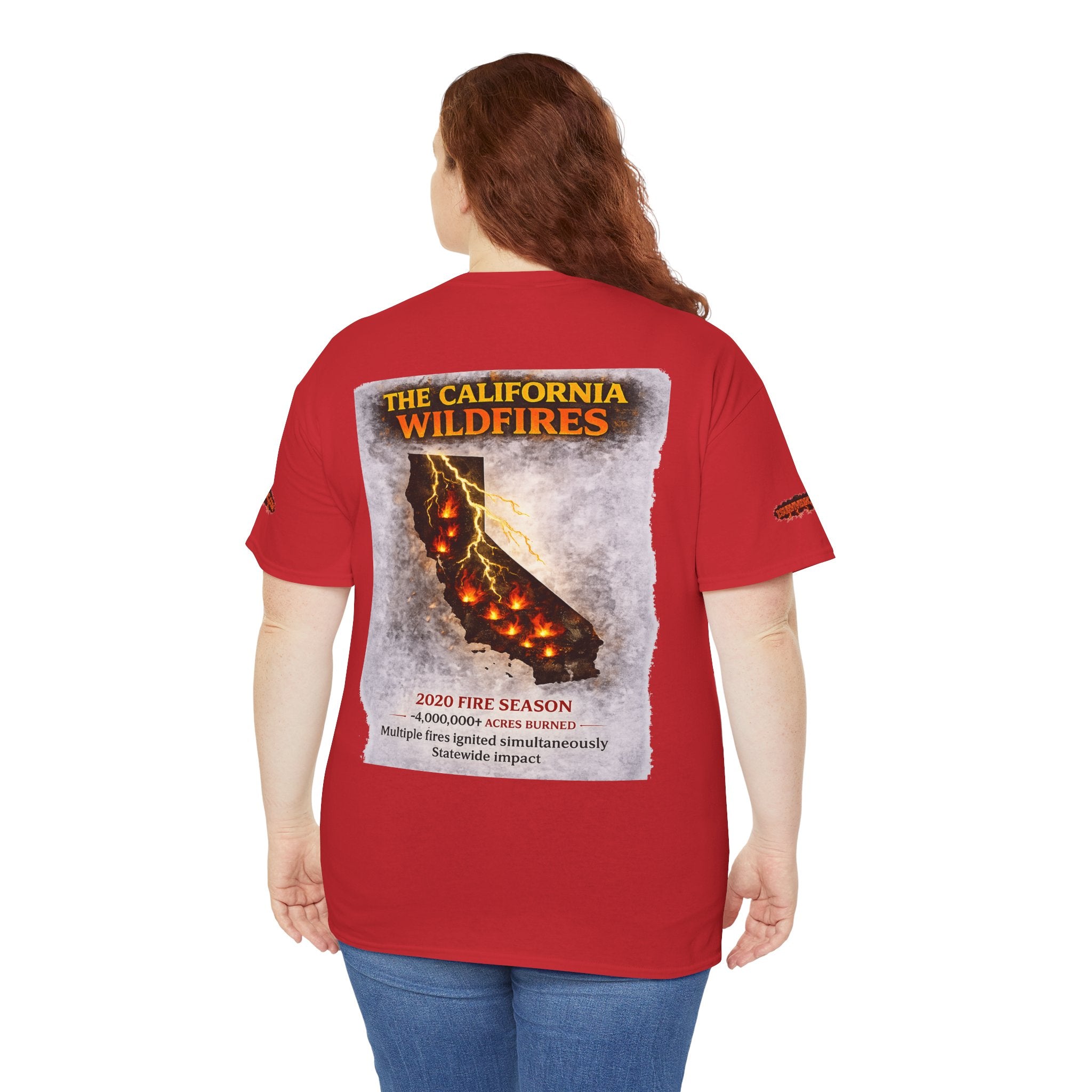 I Survived 2020 — WILDFIRES S2:E3: Director's Cut Special Edition "The California Wildfires" Memorial Unisex Heavy Cotton Tee