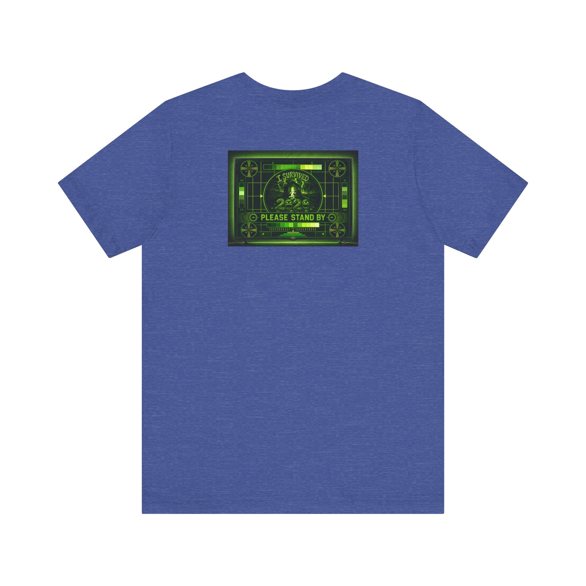 I Survived 2020 — "Please Stand By" Test Pattern Toxic Signal Tee Summer Premiere Unisex Jersey Short Sleeve Tee