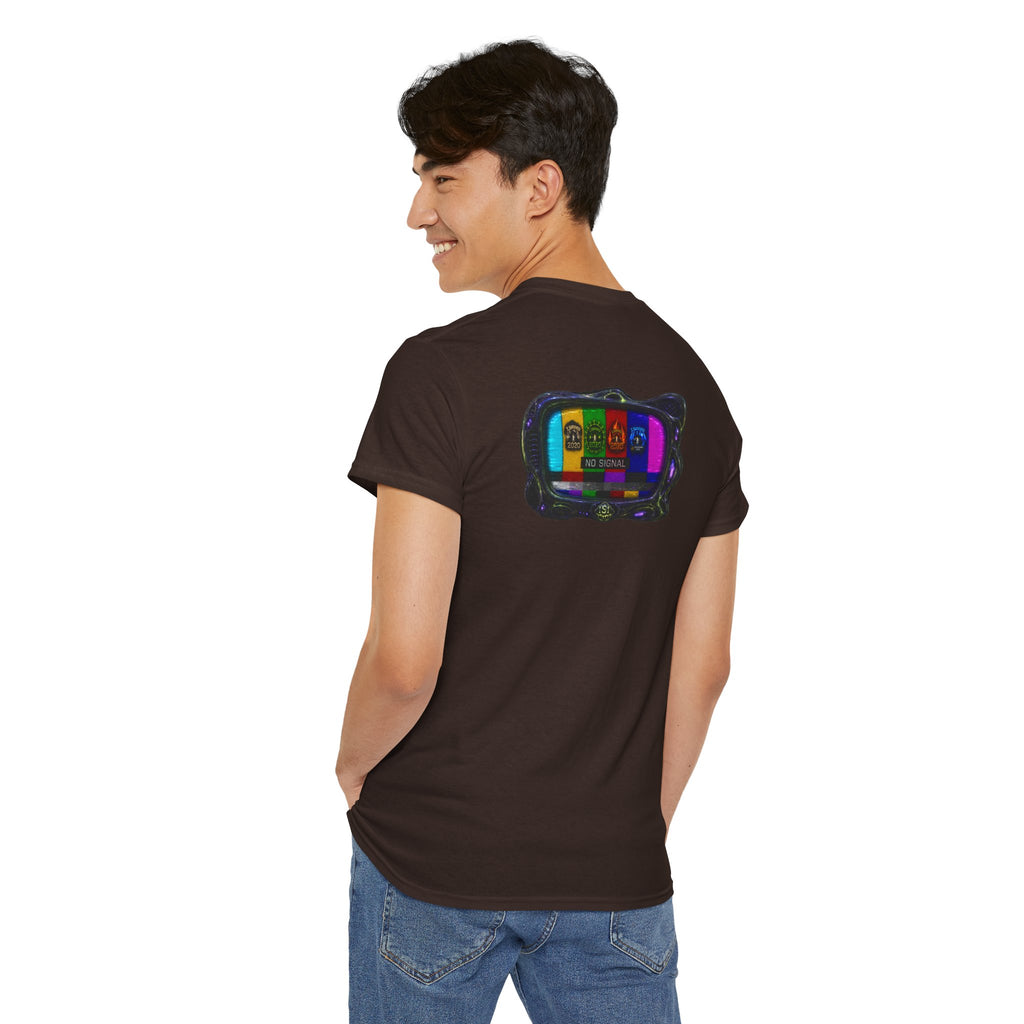 I Survived 2020 — "No Signal" Test Pattern Tee Alien Broadcast Finale Summer Premiere Unisex Heavy Cotton Tee