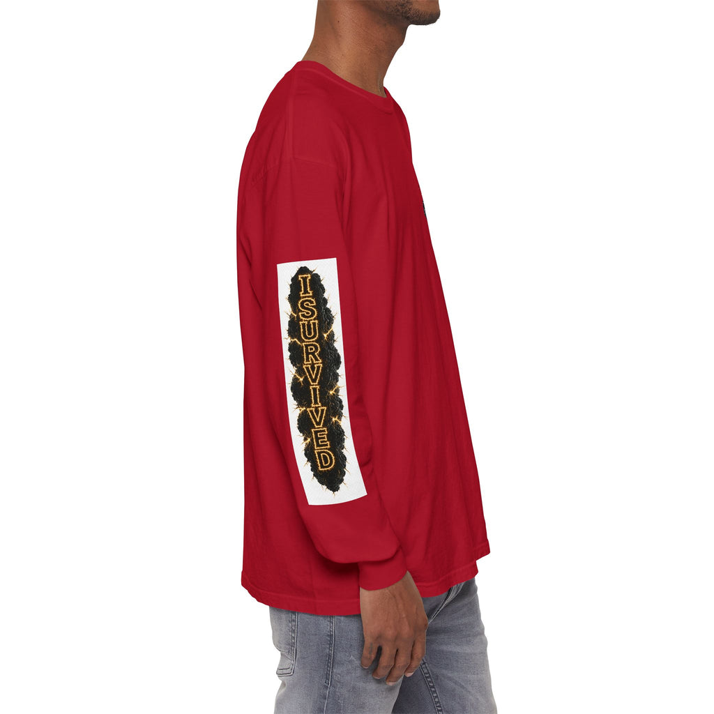 I Survived 2020 — "Please Stand By" Test Pattern Tee Special Edition Summer Premier Unisex Garment-Dyed Long Sleeve T-Shirt
