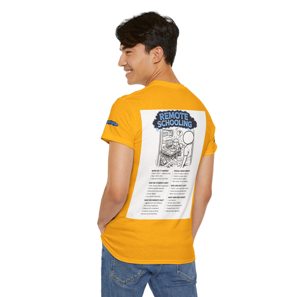 I Survived 2020 — S3:E3 "Remote Schooling" | Lockdown Edition Documentary Unisex Heavy Cotton Tee (SPECIAL EDITION)