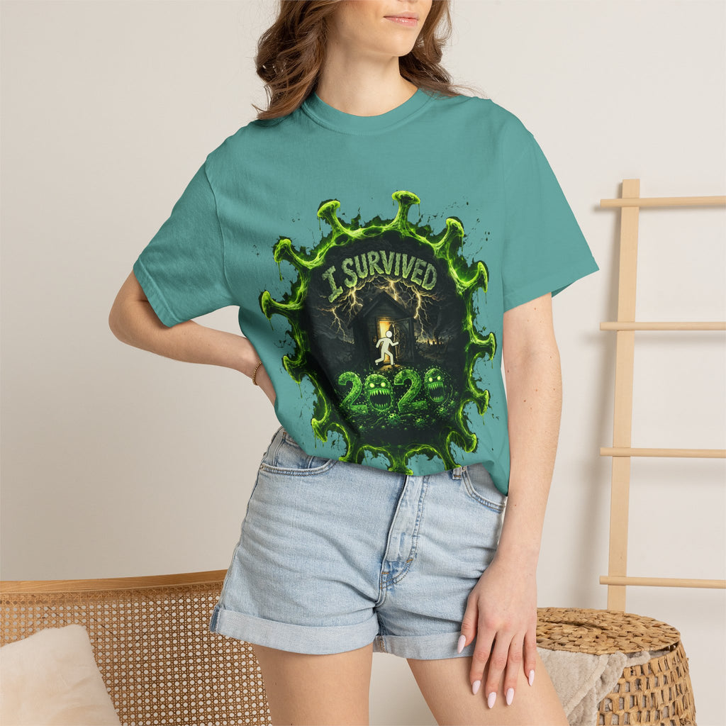 I Survived 2020 — Director's Cut S1:E4 "Mask Madness Mayhem Moment" | Pandemic Edition Unisex Garment-Dyed T-shirt