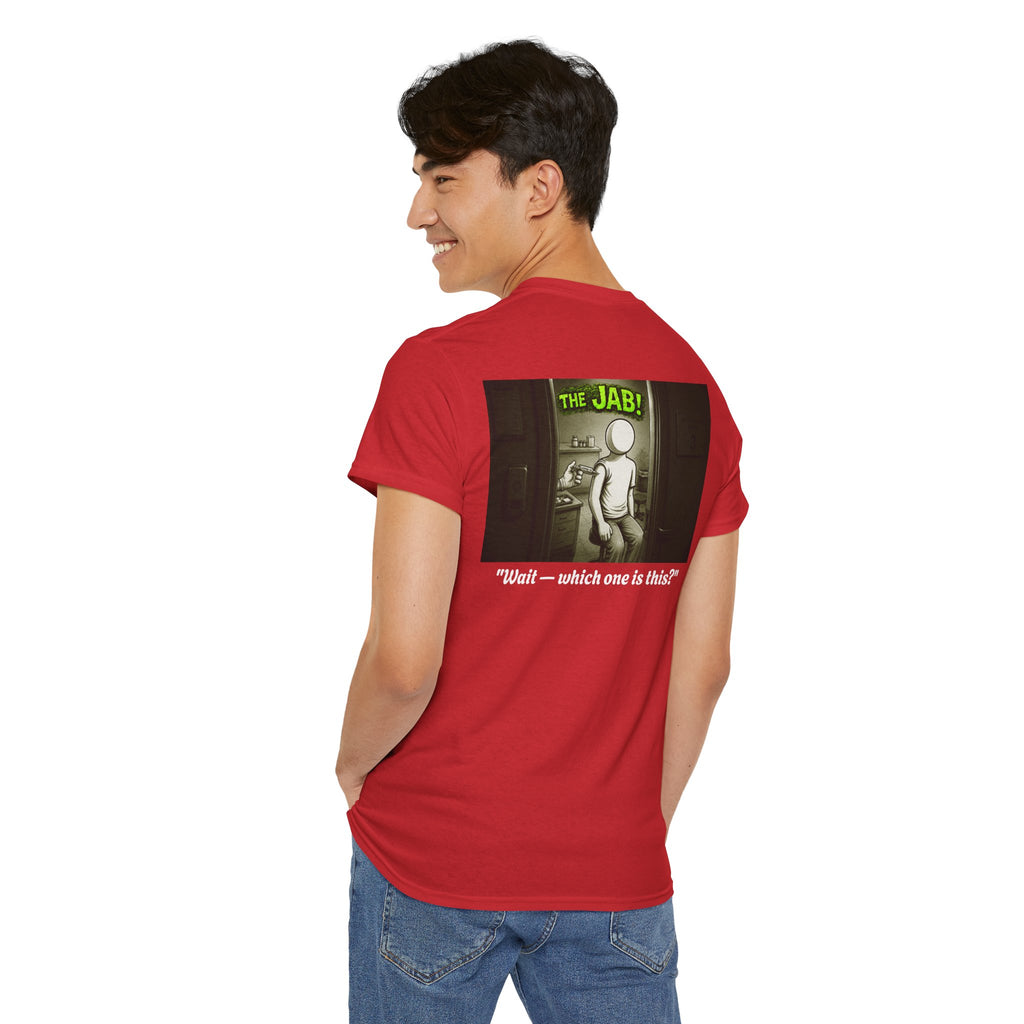 I Survived 2020 — PANDEMIC S1:E3: Director's Cut "The Jab!" Unisex Heavy Cotton Tee