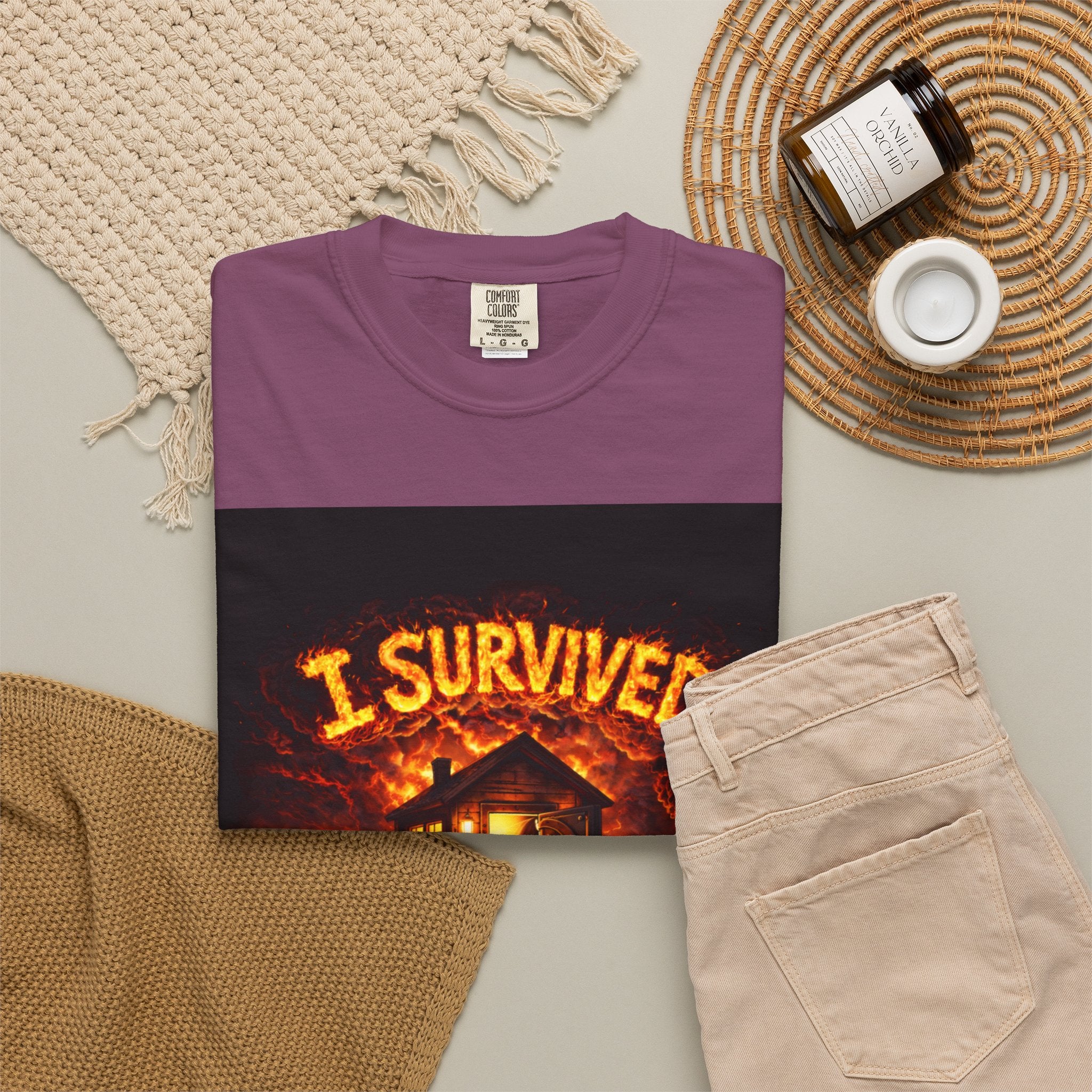 I Survived 2020 — WILDFIRES S2:E1: "Berry Creek" Memorial Unisex Garment-Dyed T-shirt