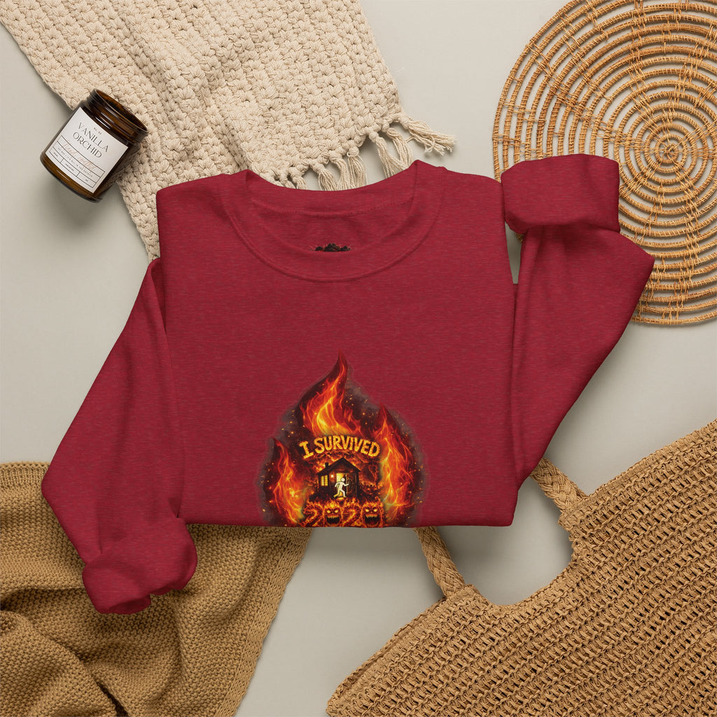I Survived 2020 — WILDFIRES S2:E4: Director's Cut "Western U.S. Wildfire Season" Memorial Unisex Heavy Blend™ Crewneck Sweatshirt