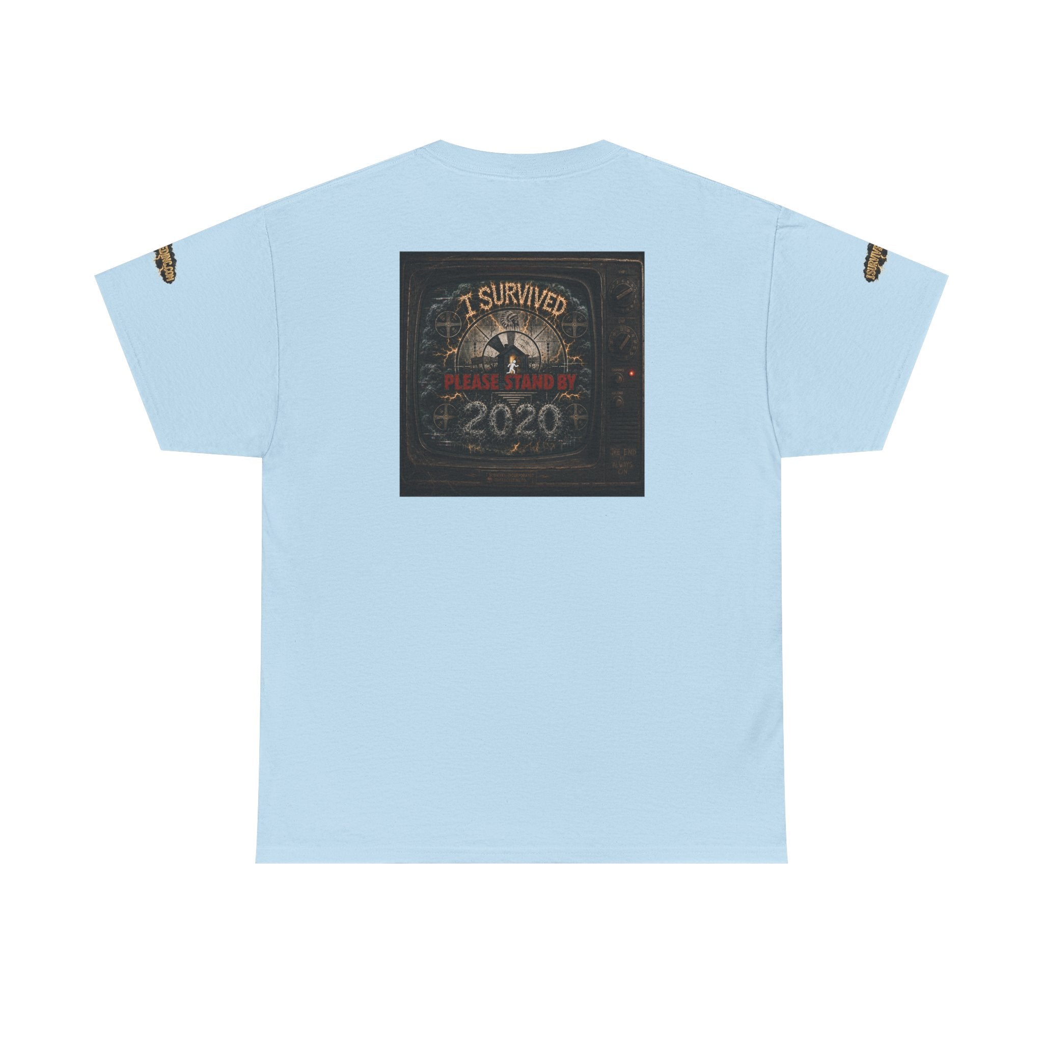 I Survived 2020 — "Please Stand By" Test Pattern Tee Special Edition Summer Premier Unisex Heavy Cotton Tee