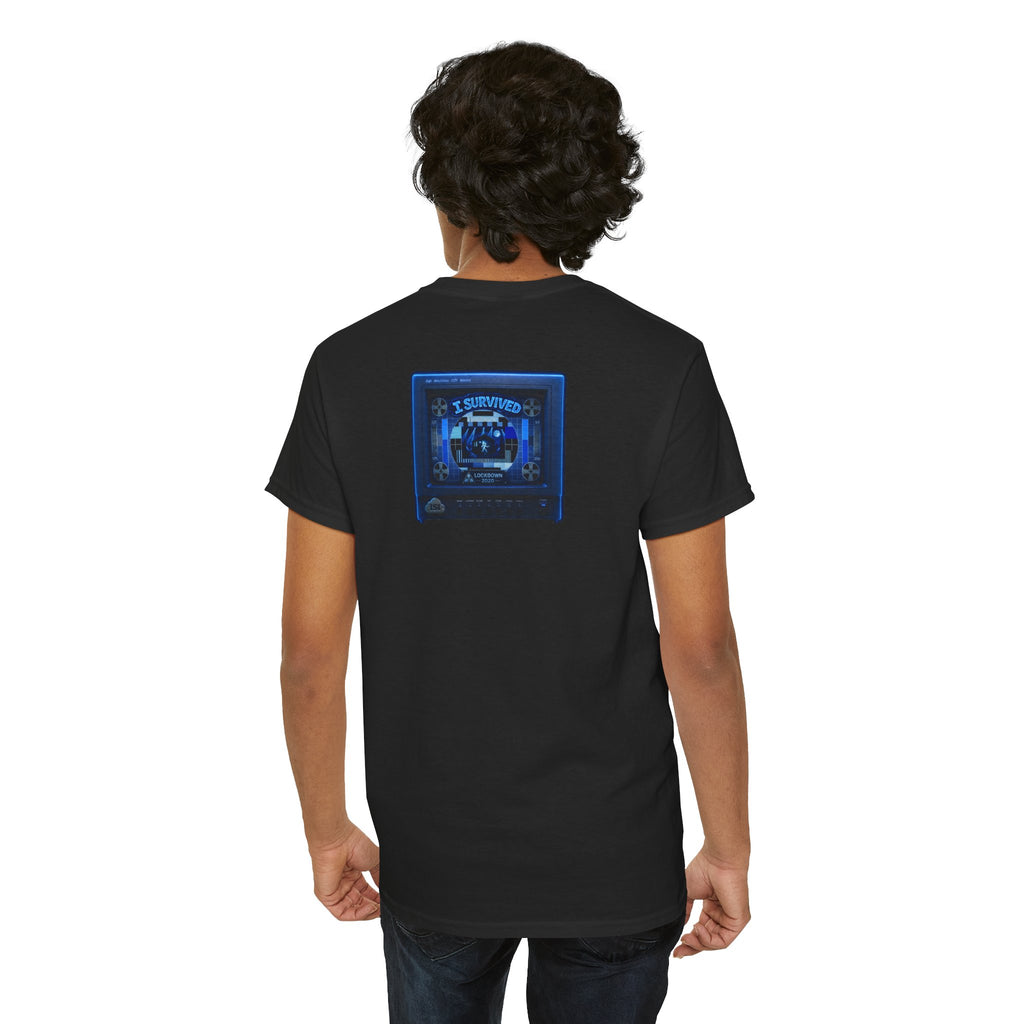 I Survived 2020 — "Please Stand By" Test Pattern Tee Lockdown Surveillance Edition Summer Exclusive Unisex Heavy Cotton Tee
