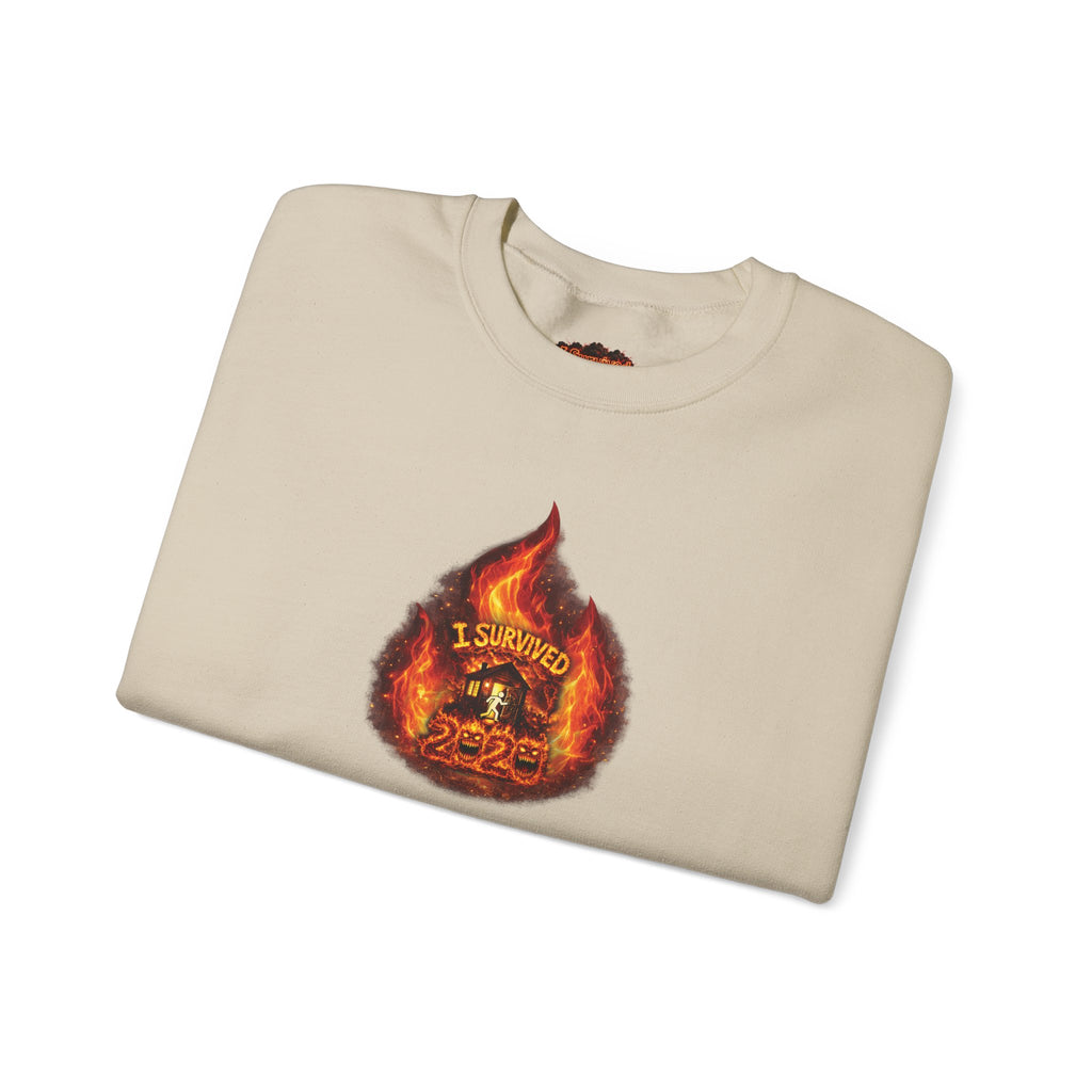 I Survived 2020 — WILDFIRES S2:E1: Director's Cut "Berry Creek" Memorial Unisex Heavy Blend™ Crewneck Sweatshirt