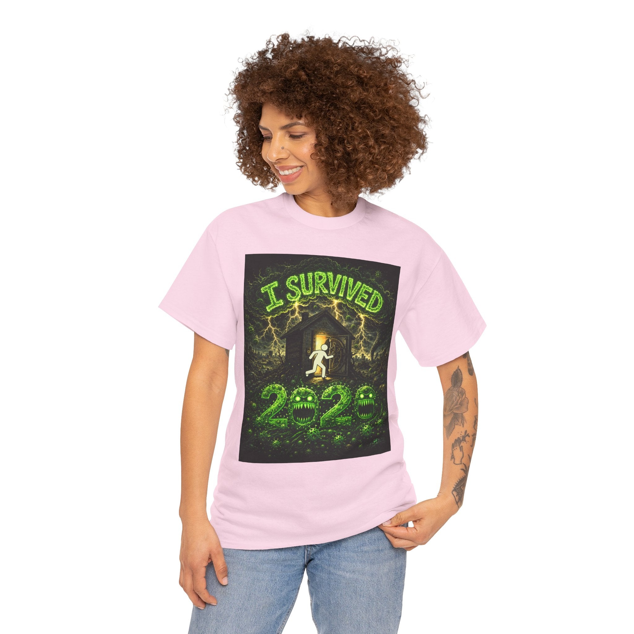 I Survived 2020 — S1:E1 "COVID-19: The Coronavirus" | Pandemic Edition Unisex Heavy Cotton Tee