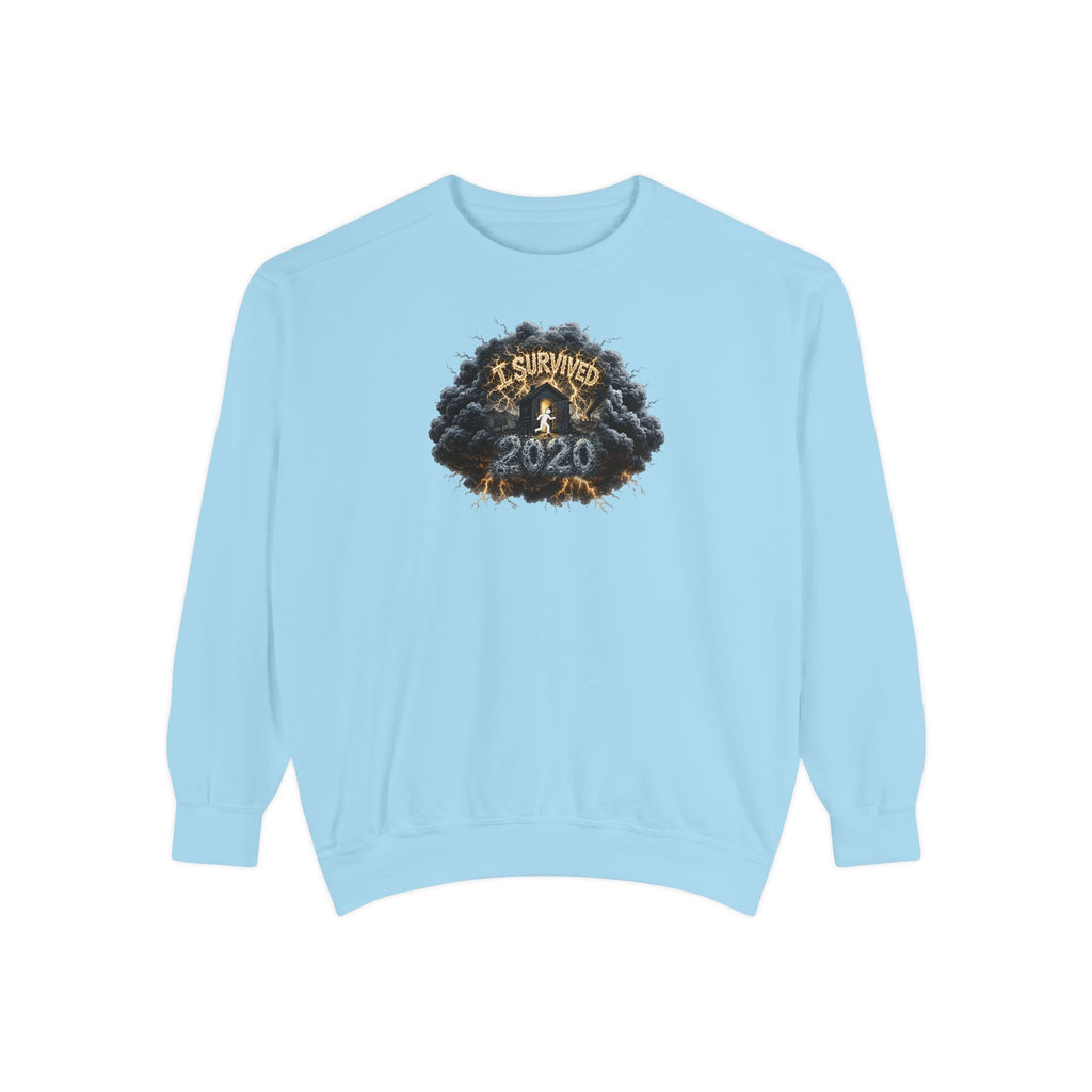 I Survived 2020 — Original PILOT Design: Director's Cut Unisex Garment-Dyed Sweatshirt