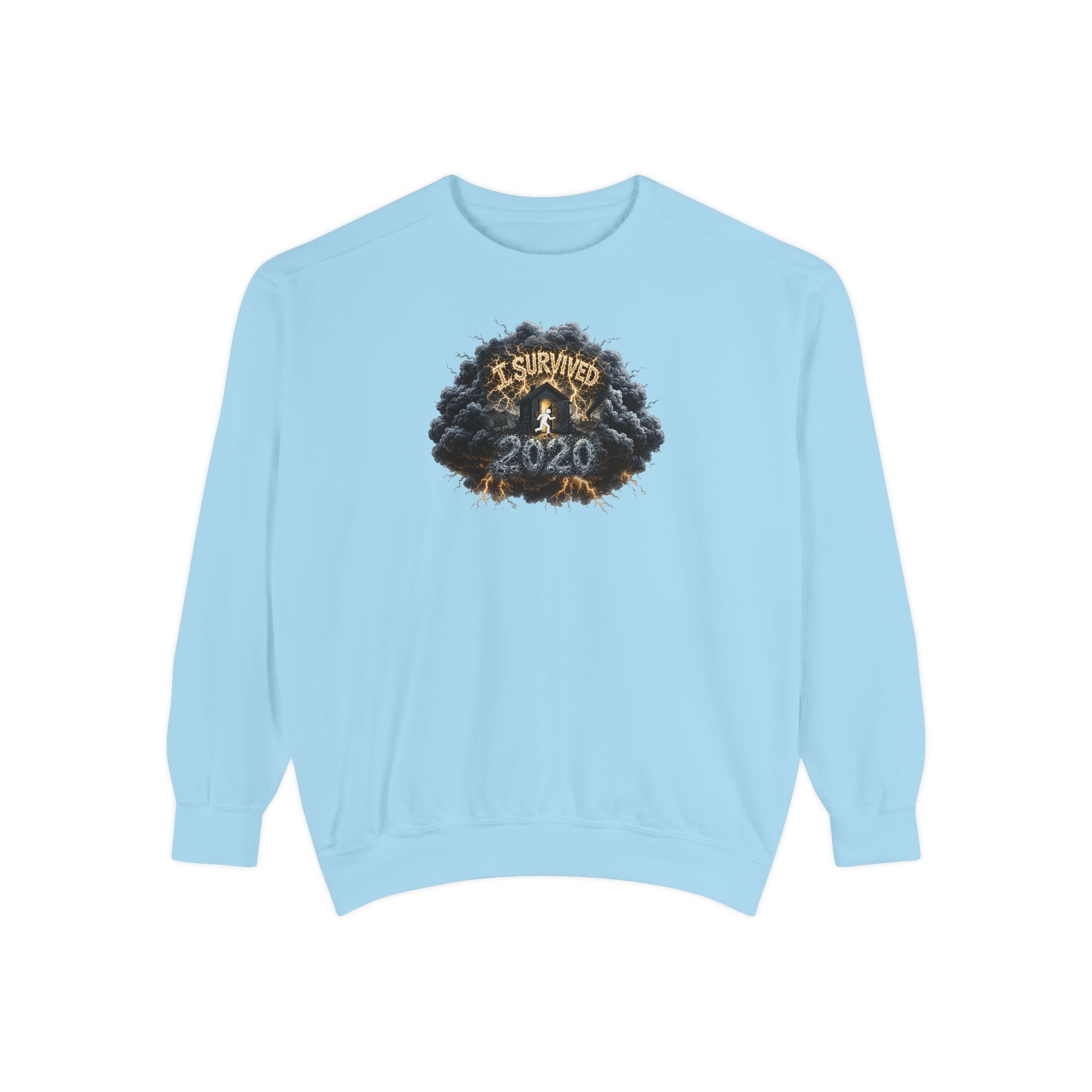 I Survived 2020 — Original PILOT Design: Director's Cut Unisex Garment-Dyed Sweatshirt