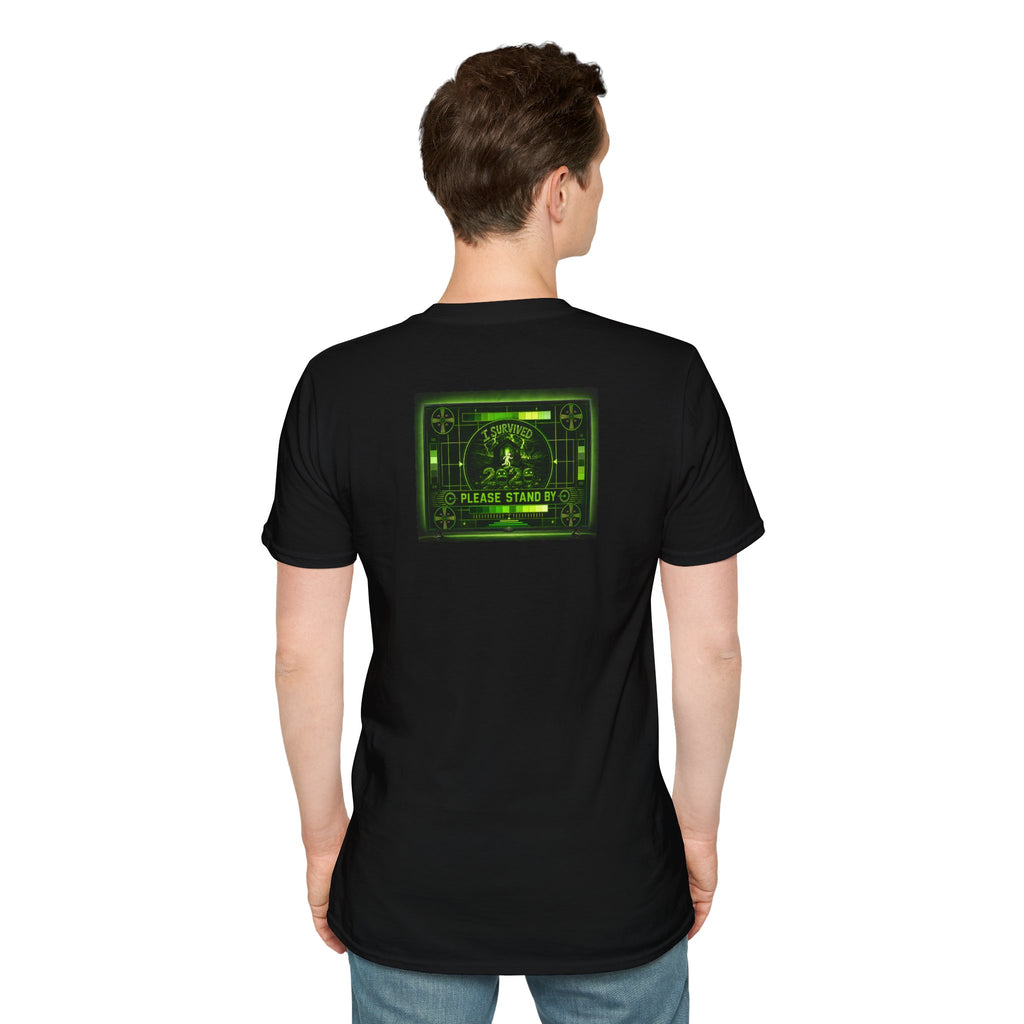 I Survived 2020 — "Please Stand By" Test Pattern Toxic Signal Tee Summer Premiere Unisex Softstyle T-Shirt