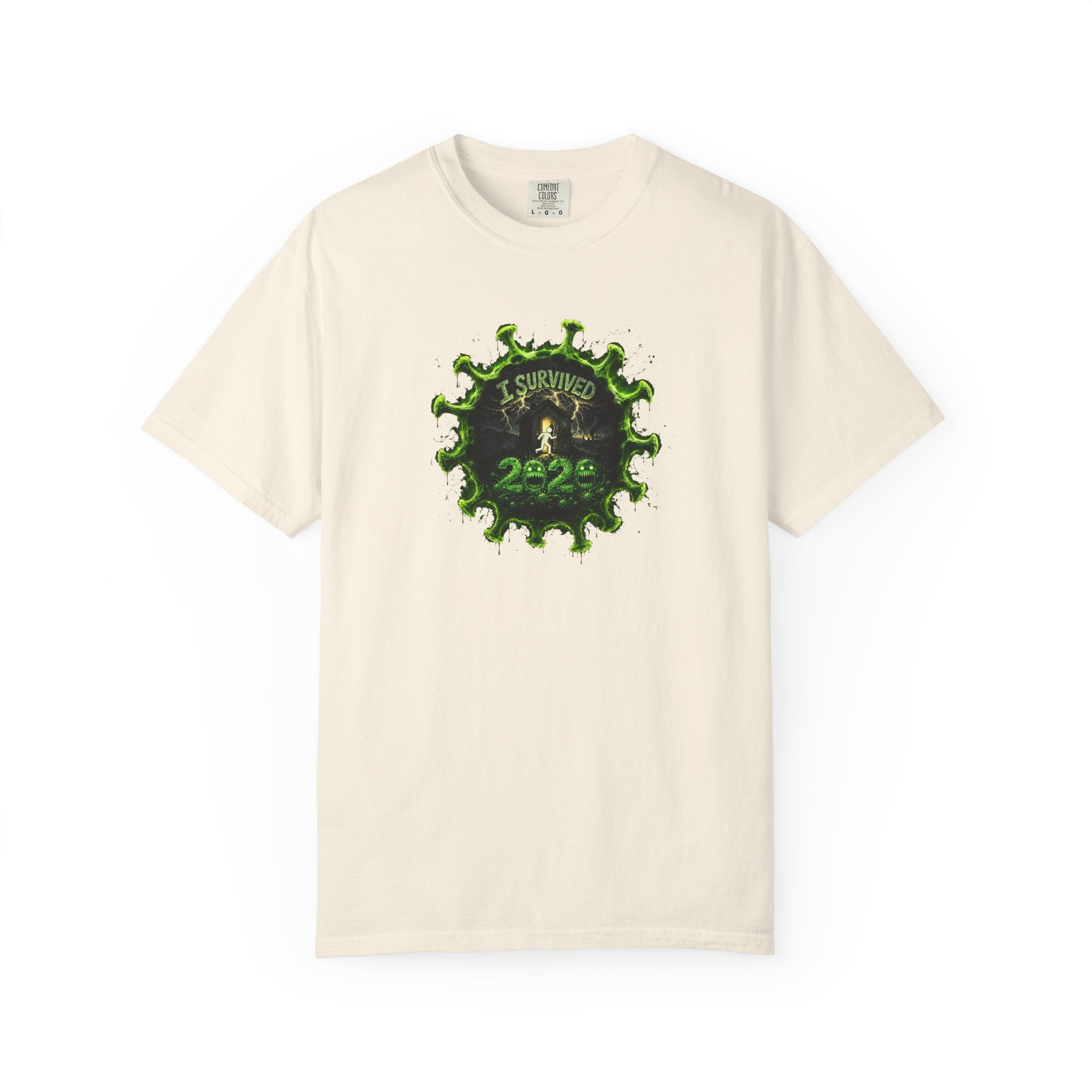 I Survived 2020 — PANDEMIC S1:E4: Director's Cut "Mask Madness" Unisex Garment-Dyed T-shirt