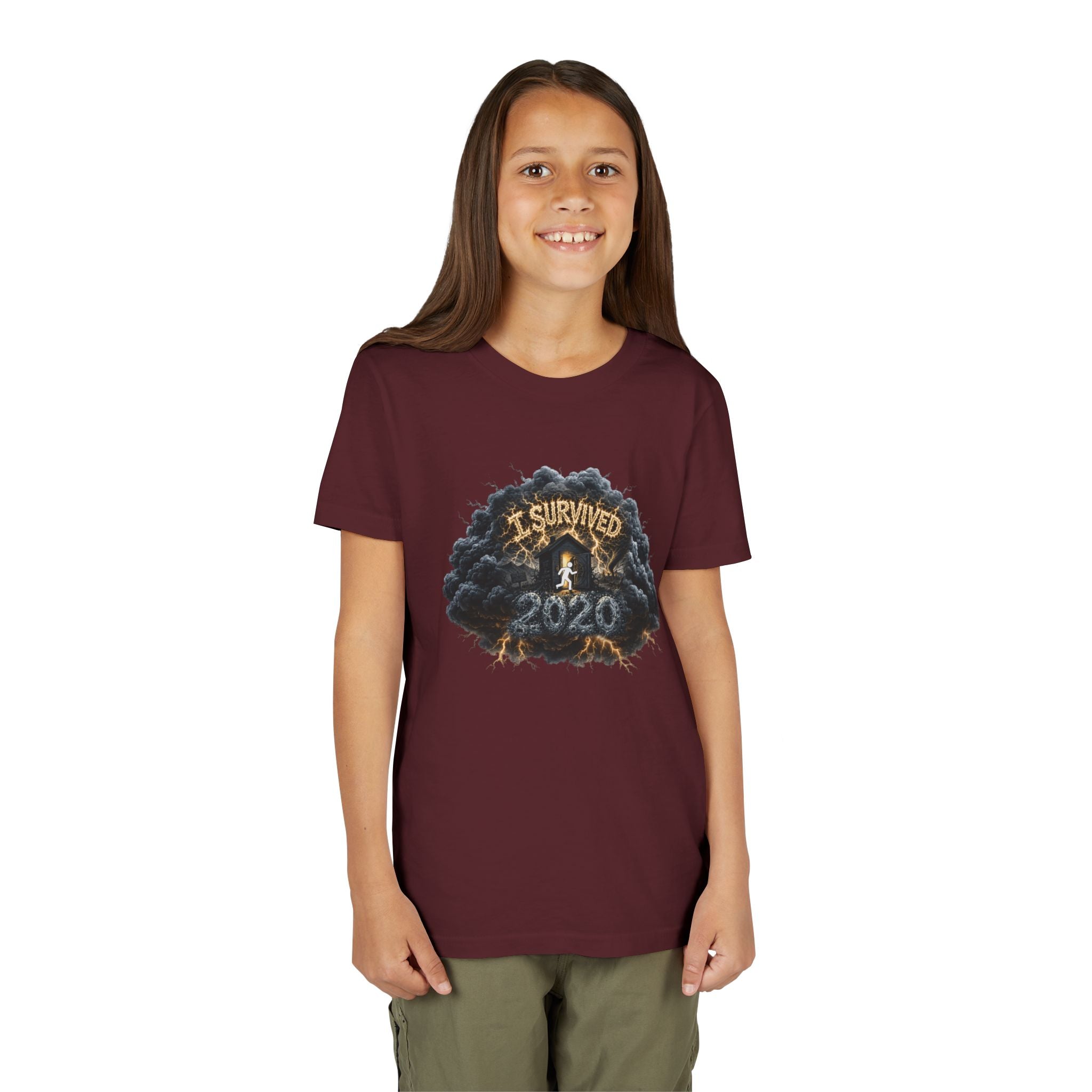 I Survived 2020 — Director's Cut Original Design Teaser Tee | Season 1 Premiere Drop Youth Short Sleeve Tee