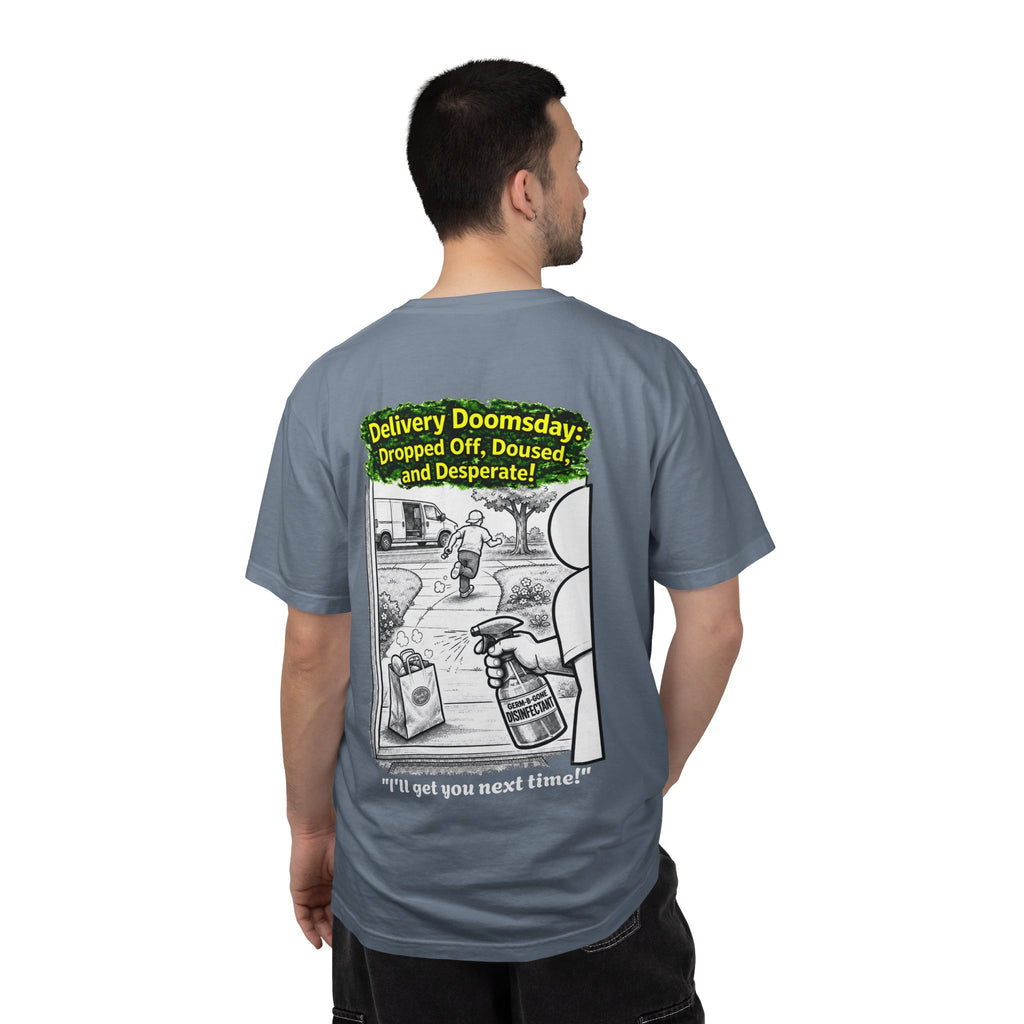 Sobreviví al 2020 — T1:E5 "Apocalipsis de Entregas" | Camiseta unisex teñida de edición Pandemia
