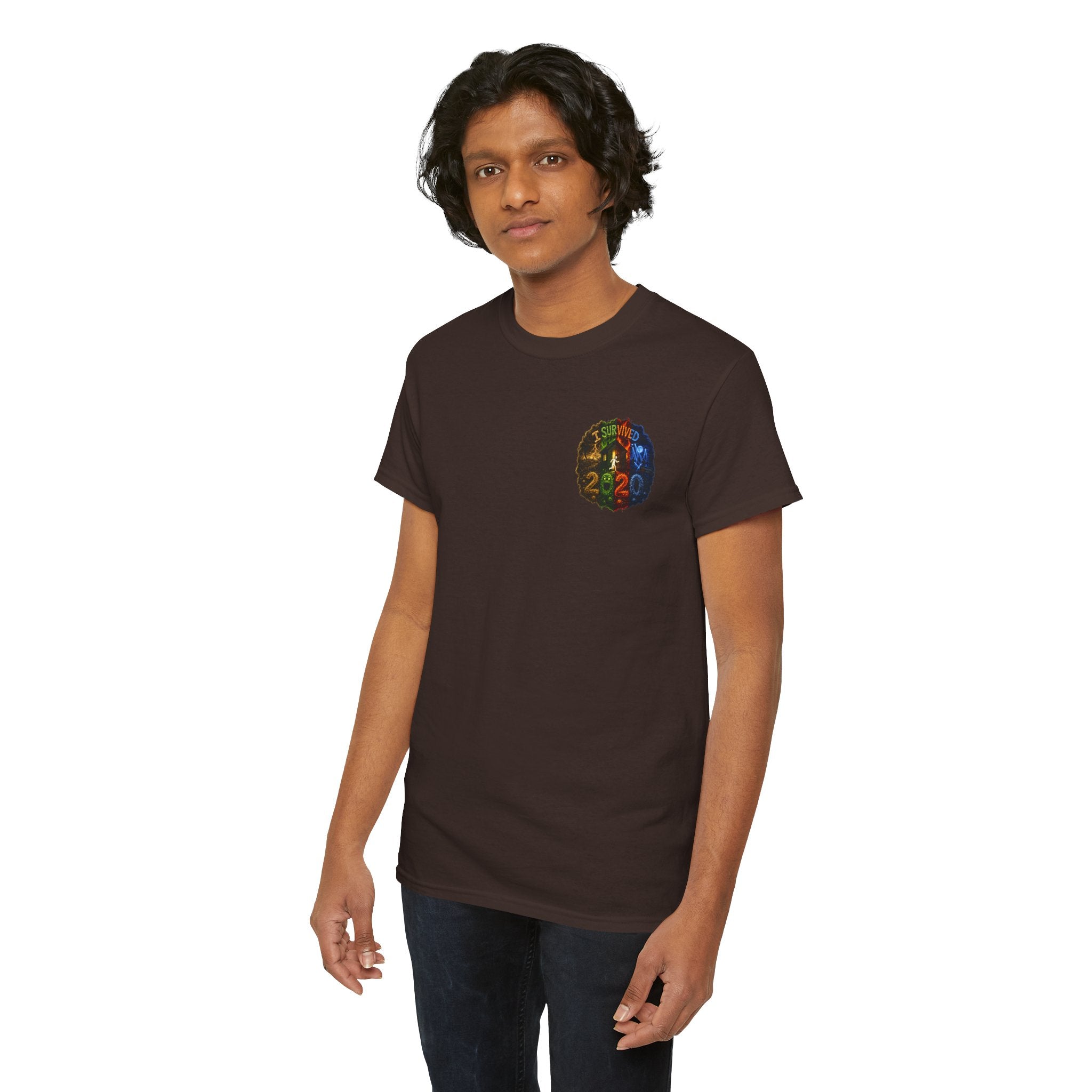 I Survived 2020 — "No Signal" Test Pattern Tee Alien Broadcast Finale Summer Premiere Unisex Heavy Cotton Tee